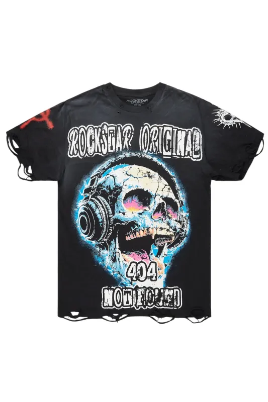 Meagan Black Graphic Short Sleeve Tee sold by Rockstar Original