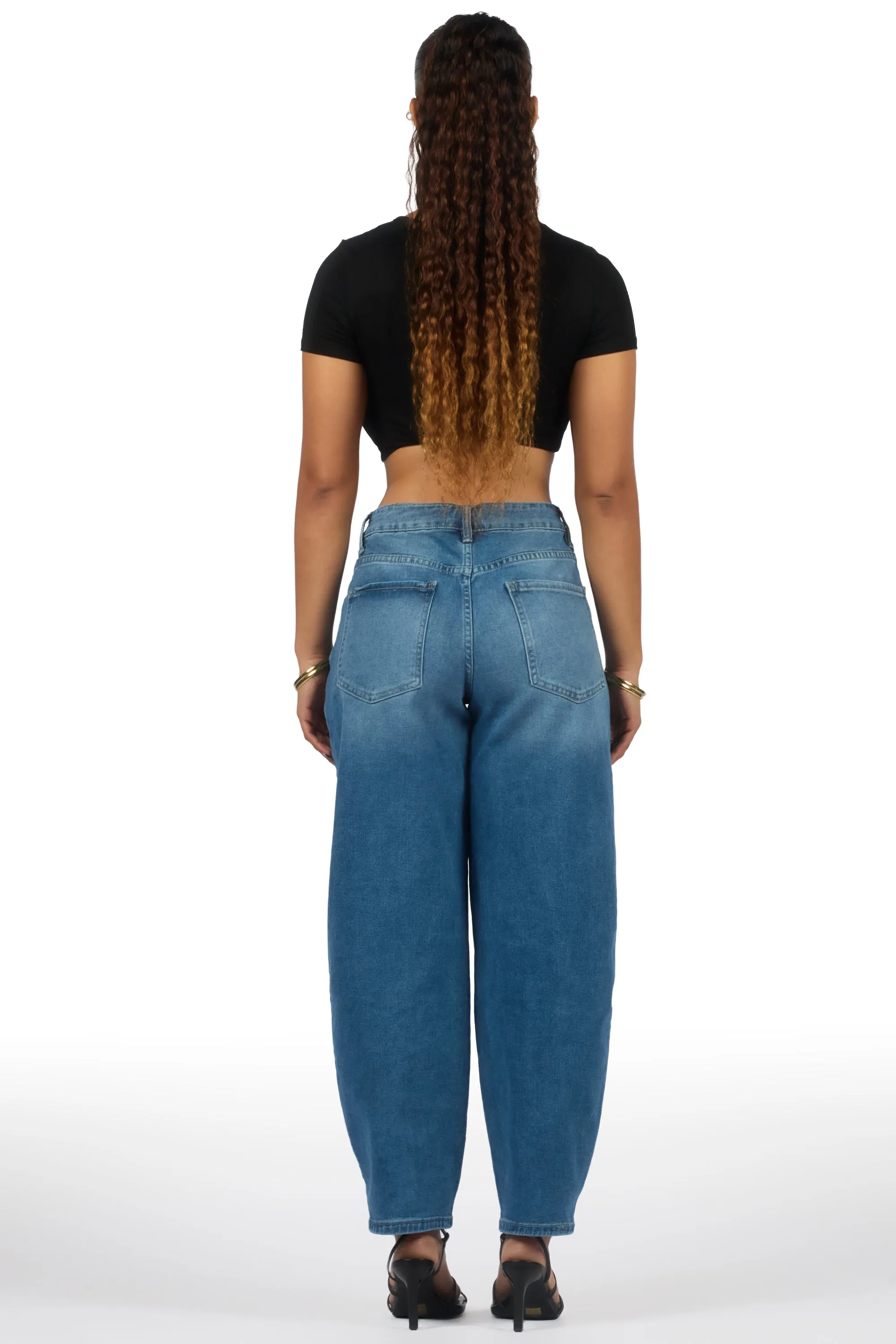 Shavila Med. Wash Seamed Barrel Baggy Jean sold by Rockstar Original product image thumbnail 5