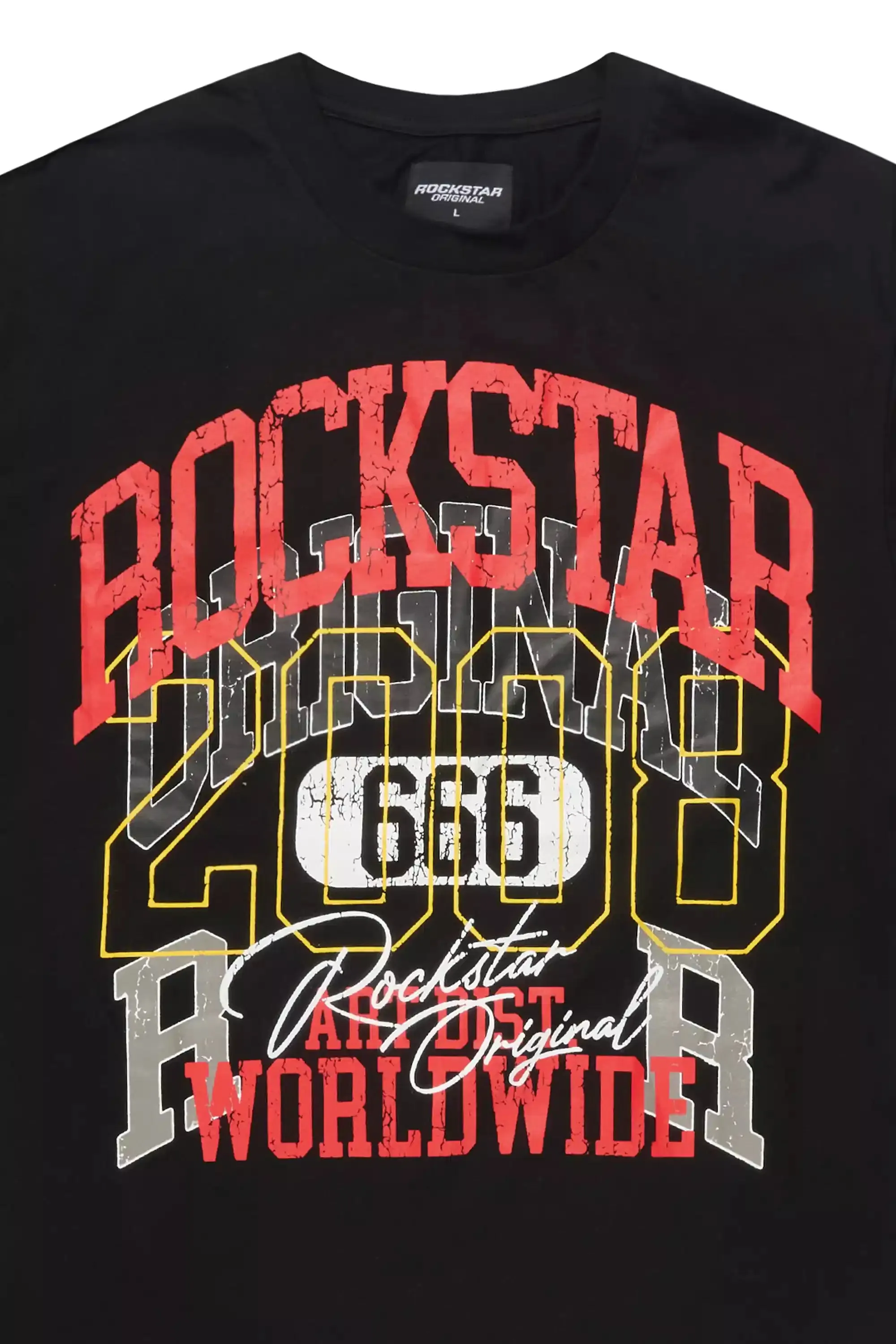 Santie Black Oversized Graphic T-Shirt sold by Rockstar Original product image thumbnail 2