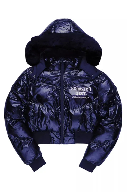 Moncia Navy Puffer Jacket sold by Rockstar Original