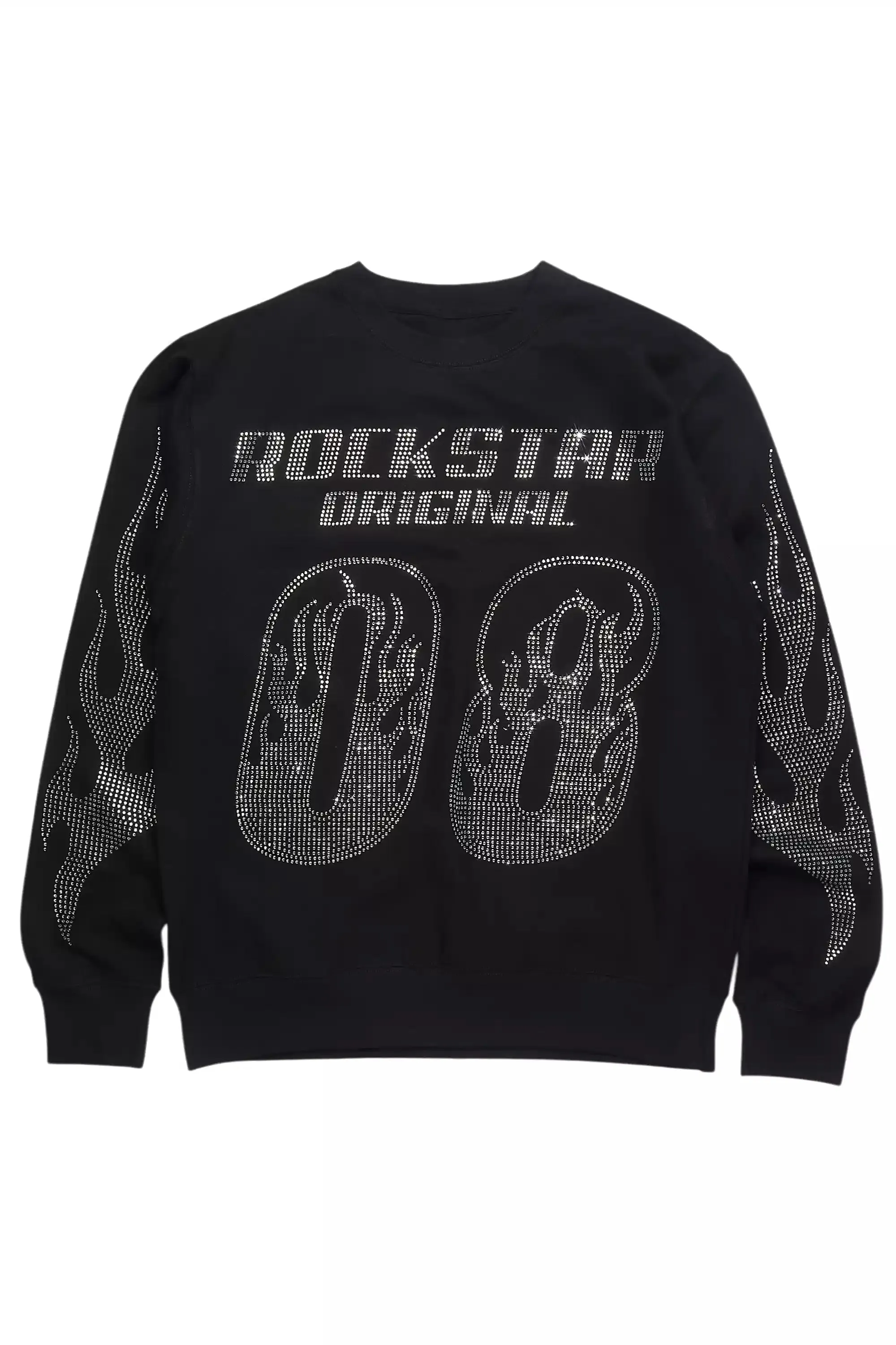 Markisha Black Rhinestone Crewneck Sweatshirt sold by Rockstar Original