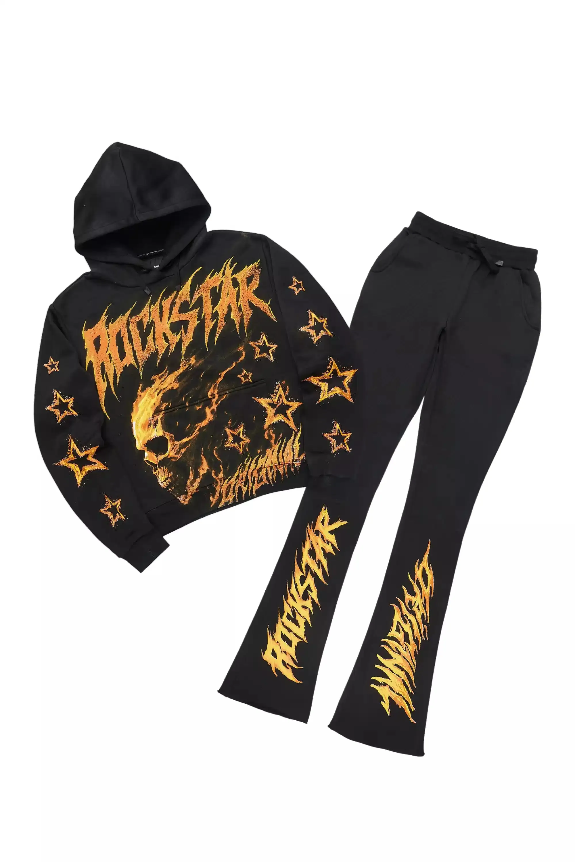 Shaletha Black Super Stacked Track Set sold by Rockstar Original