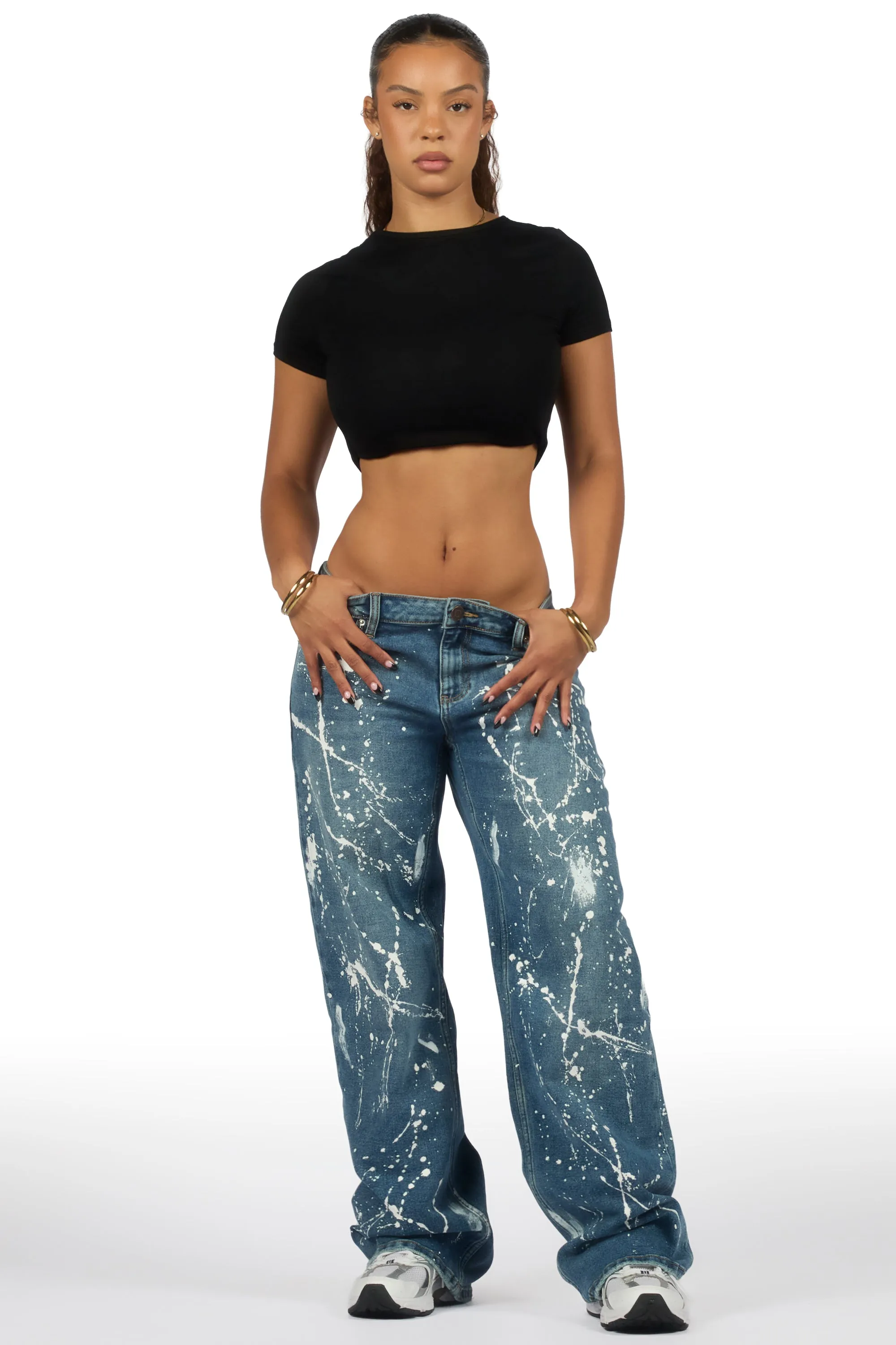 Shontalay Med. Wash Painted Baggy Jean sold by Rockstar Original product image thumbnail 4