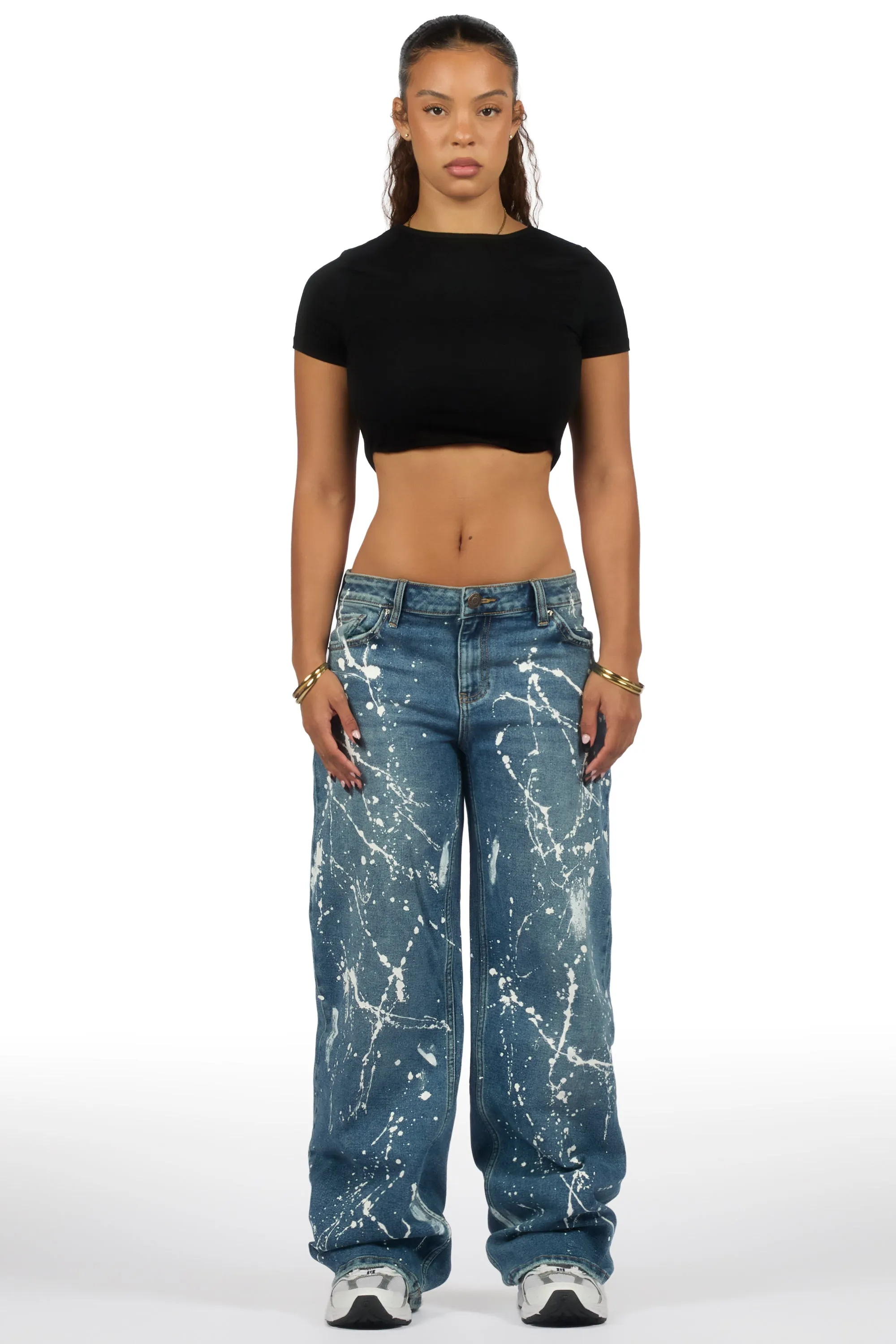 Shontalay Med. Wash Painted Baggy Jean sold by Rockstar Original product image thumbnail 2