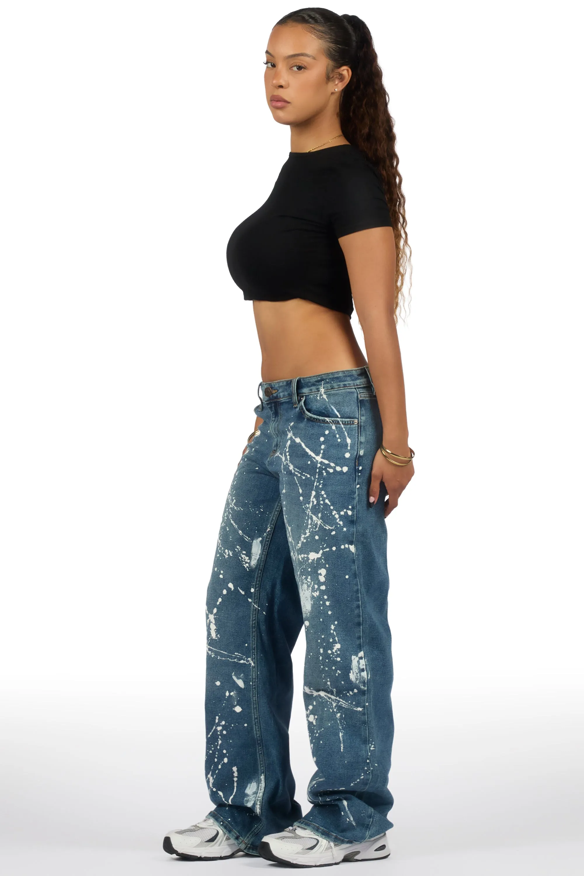 Shontalay Med. Wash Painted Baggy Jean sold by Rockstar Original product image thumbnail 3
