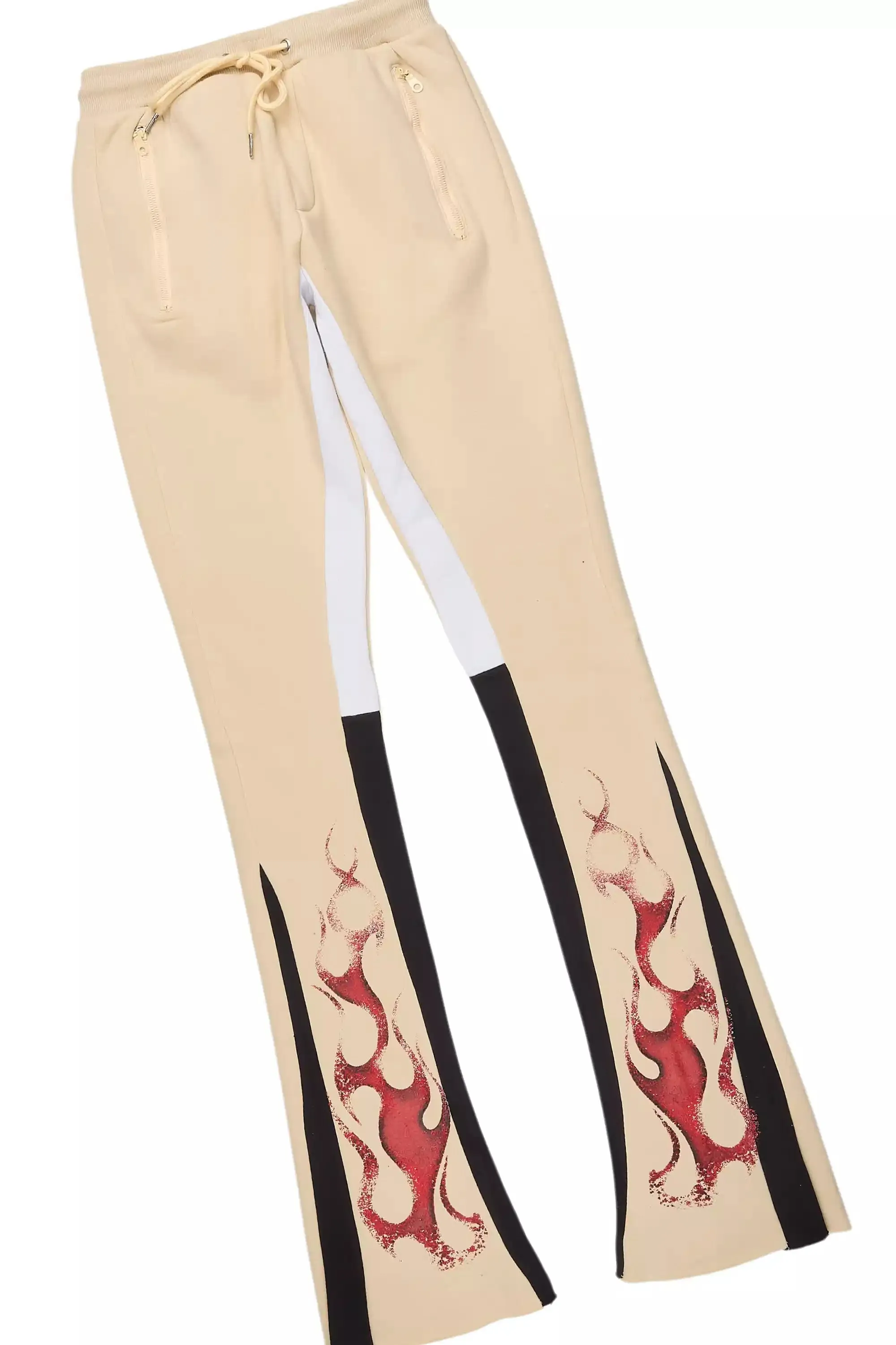 Torrez Beige/Red Hoodie/Stacked Track Set sold by Rockstar Original product image thumbnail 3