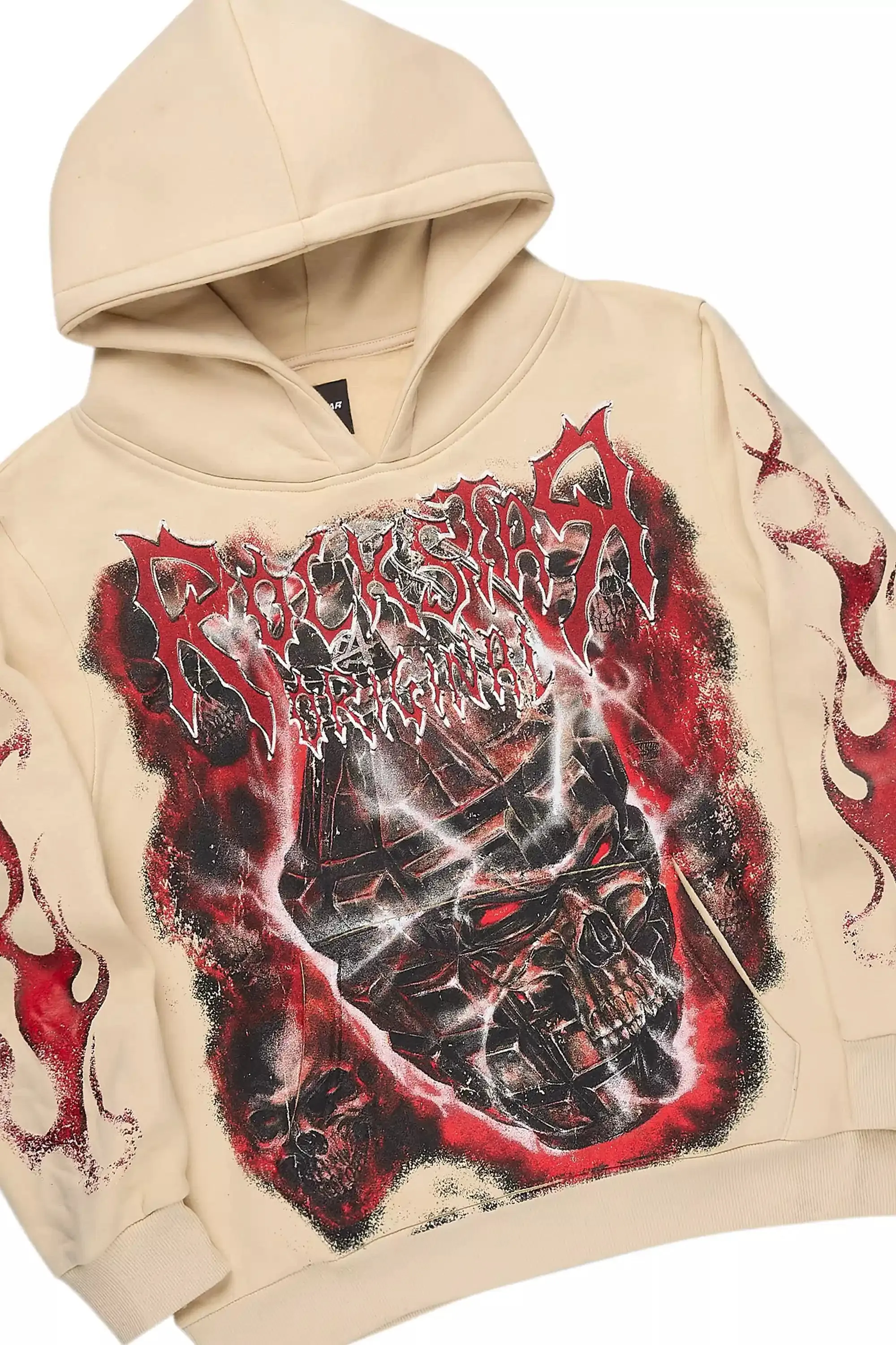 Torrez Beige/Red Hoodie/Stacked Track Set sold by Rockstar Original product image thumbnail 2