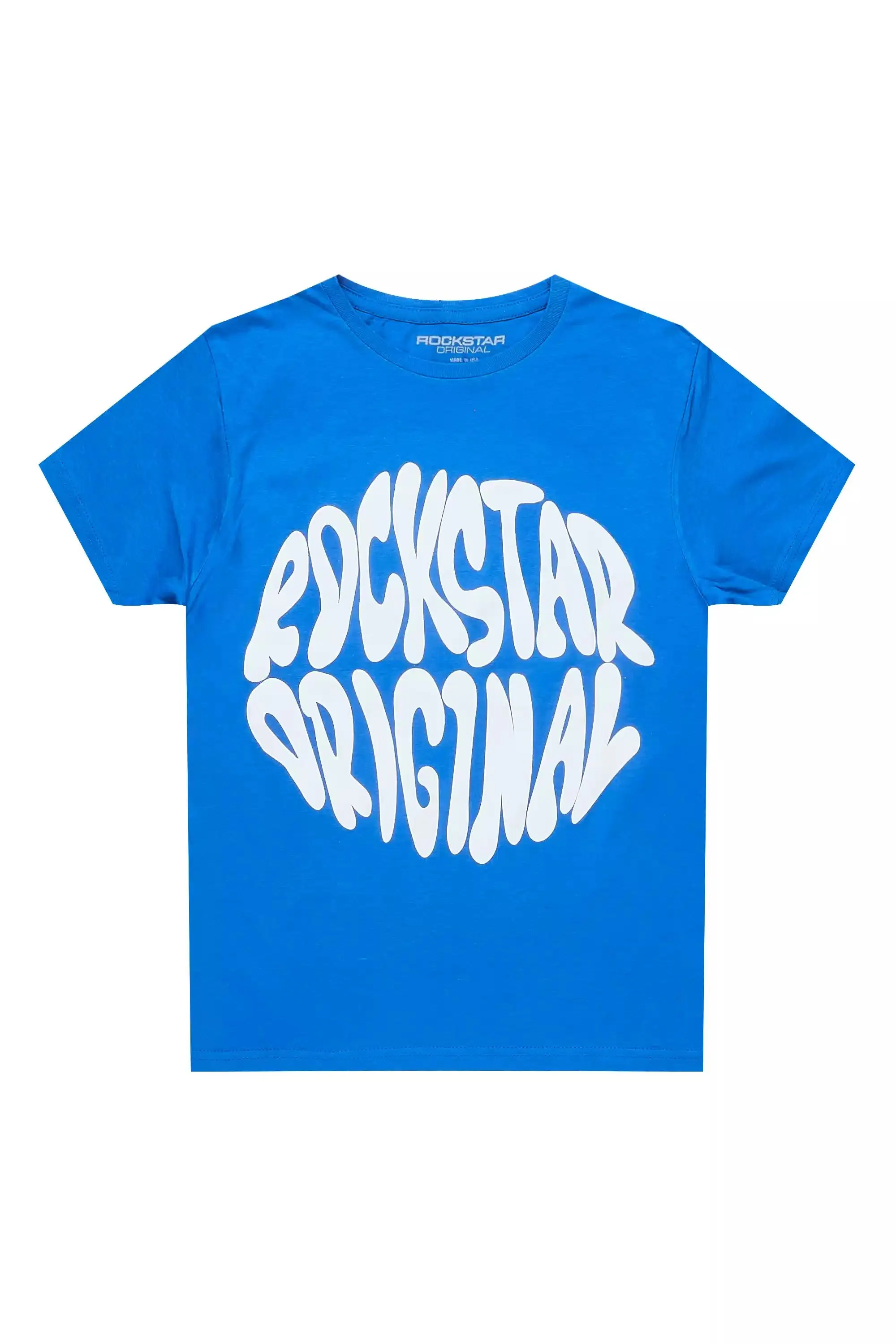 Boys Thierry Royal Blue/White Graphic T-Shirt sold by Rockstar Original