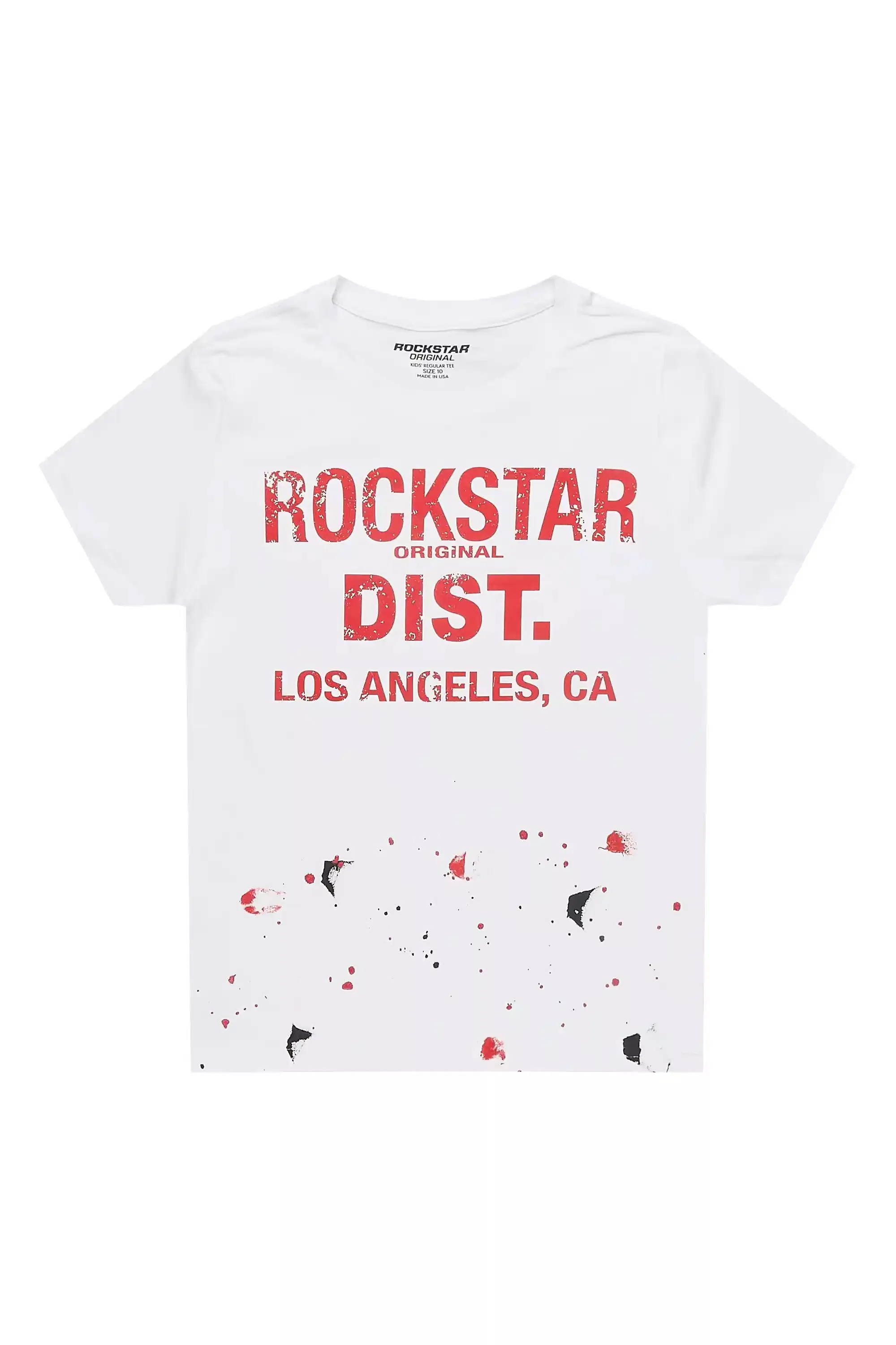Boys Scottie White/Red Graphic T-Shirt sold by Rockstar Original