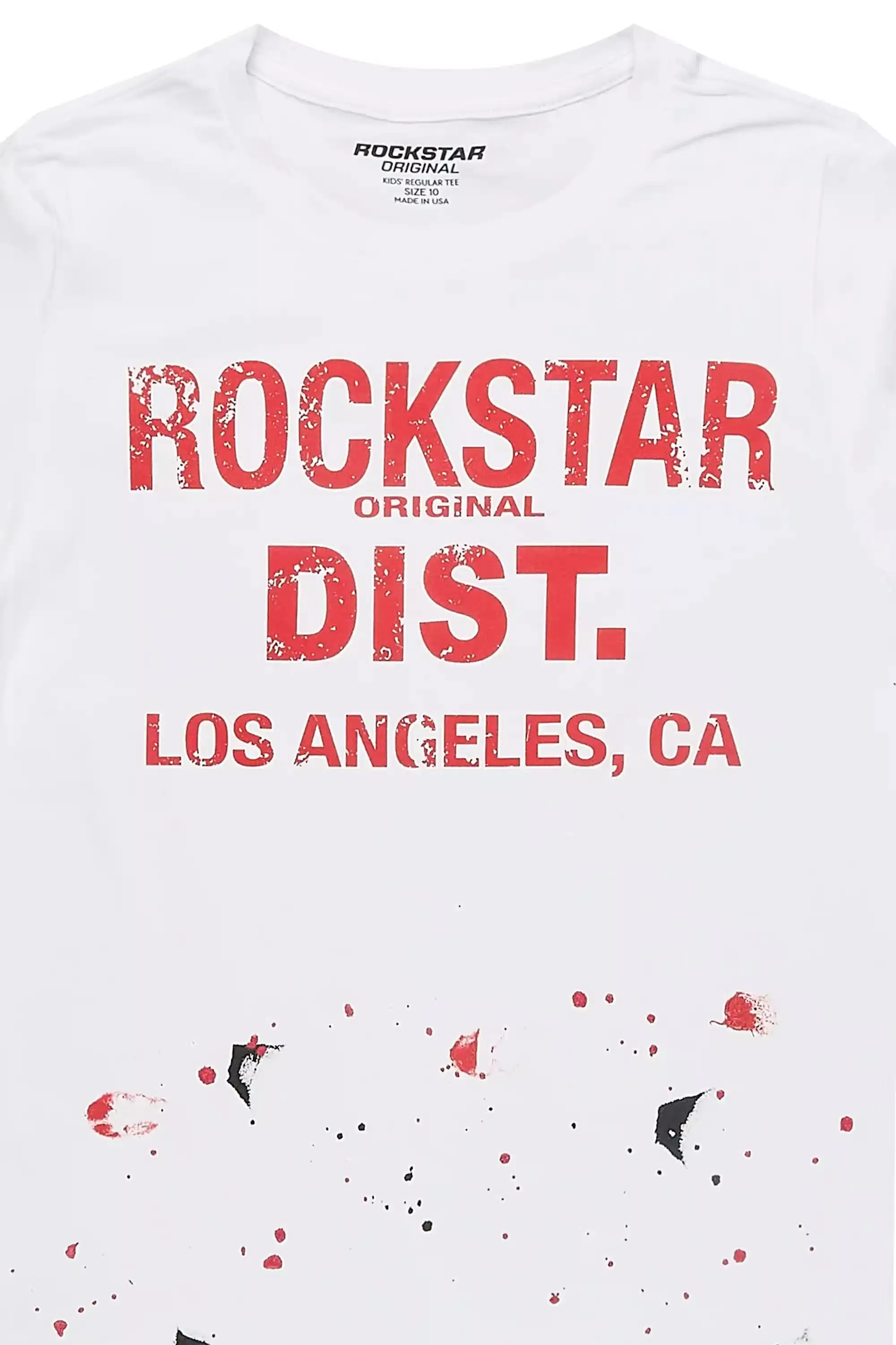 Boys Scottie White/Red Graphic T-Shirt sold by Rockstar Original product image thumbnail 2