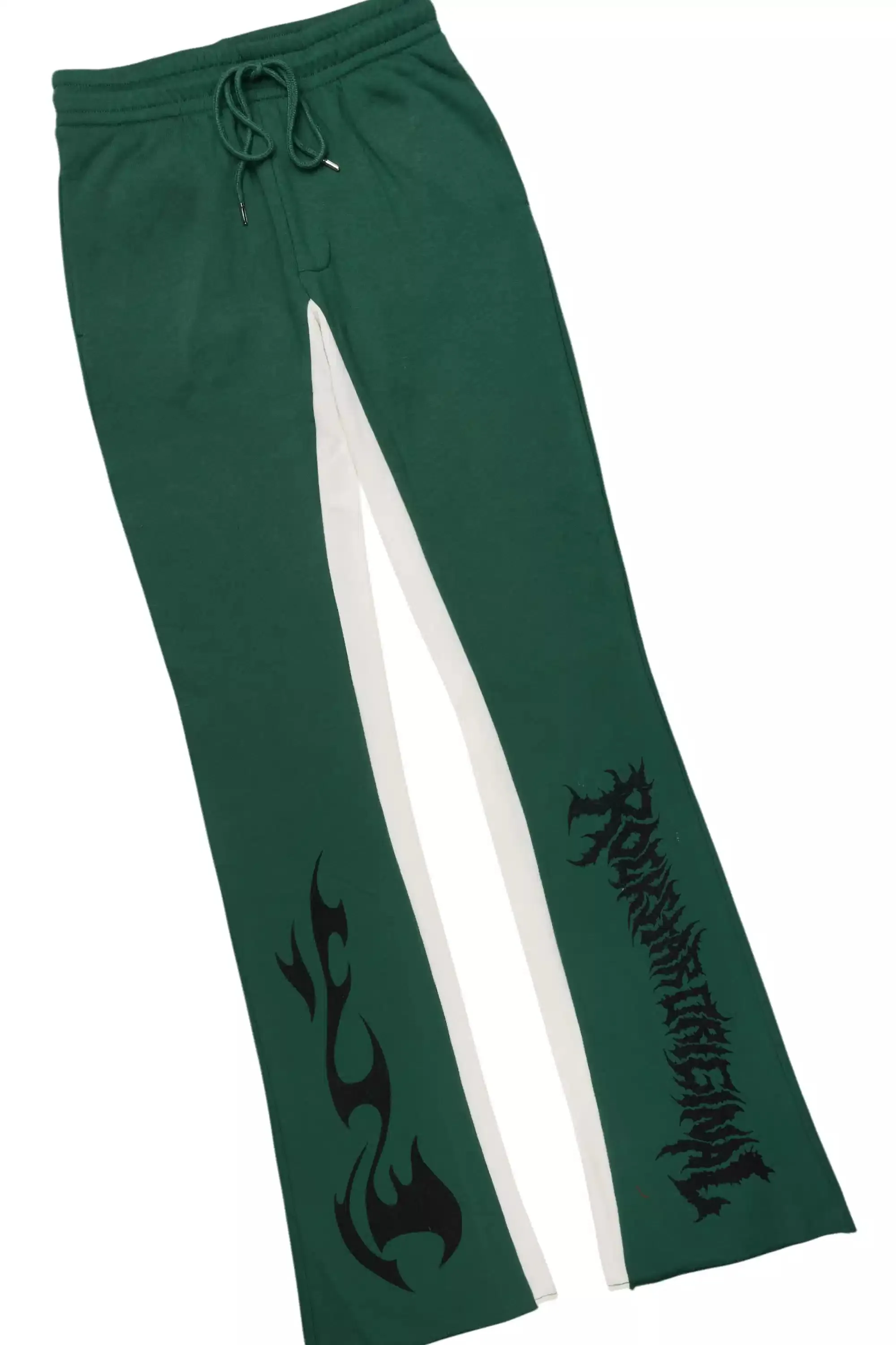 Deathrow White/Green Hoodie/Stacked Track Set sold by Rockstar Original product image thumbnail 3