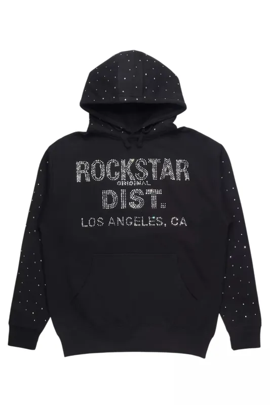 Aryka Black Rhinestone Hoodie sold by Rockstar Original