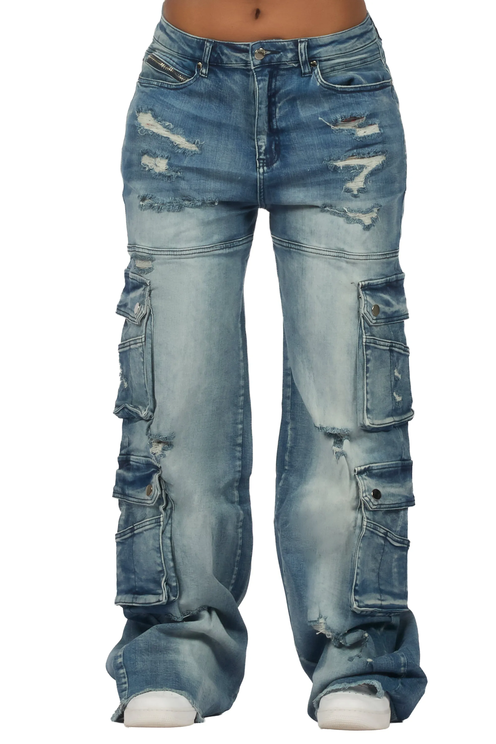 Taite Med. Wash Baggy Cargo Jean sold by Rockstar Original product image thumbnail 2