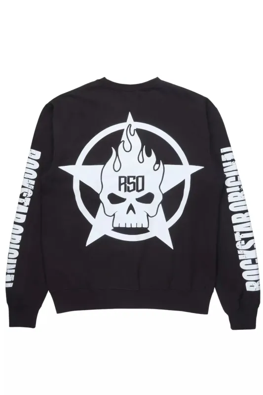 Keve Black/White Graphic Crewneck Sweatshirt sold by Rockstar Original