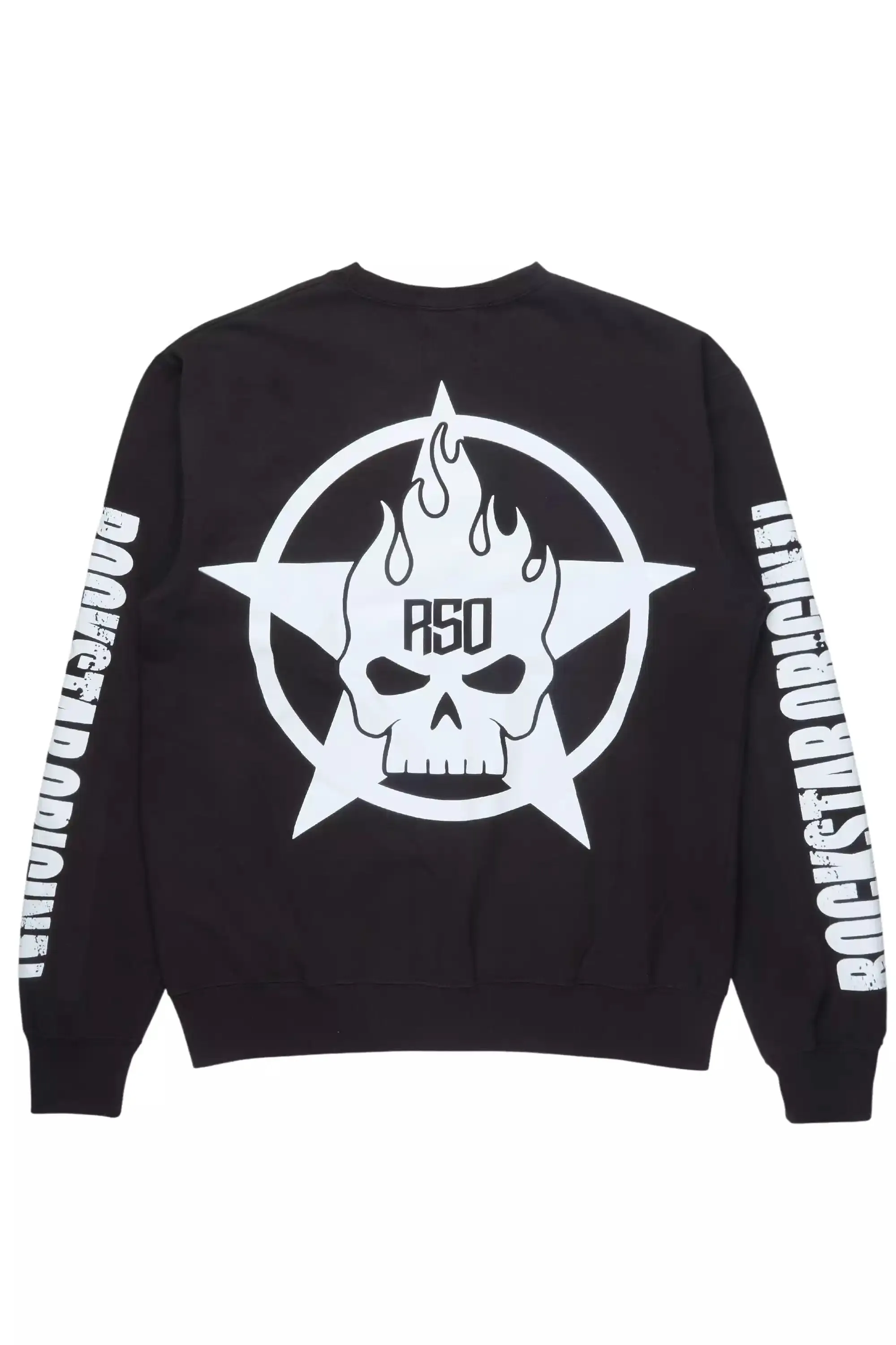 Chanita Black Graphic Crewneck Sweatshirt sold by Rockstar Original product image thumbnail 3