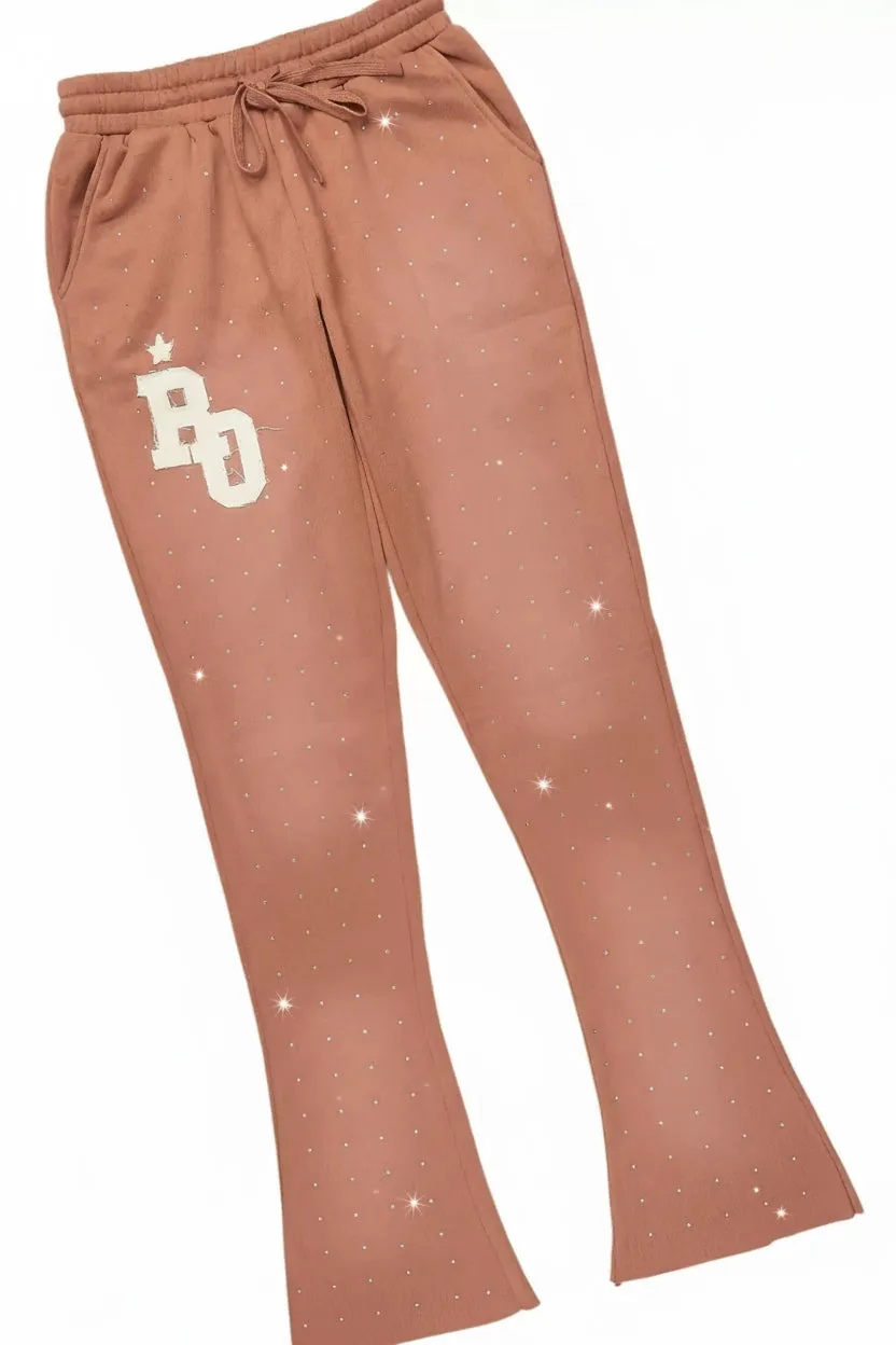 Tyona Mocha Rhinestone Stacked Flare Track Set sold by Rockstar Original product image thumbnail 4