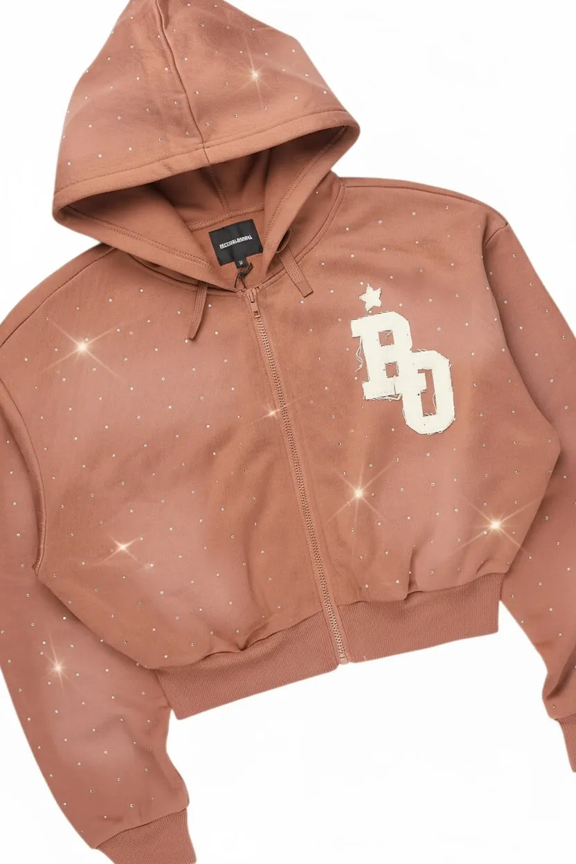 Tyona Mocha Rhinestone Stacked Flare Track Set sold by Rockstar Original product image thumbnail 3