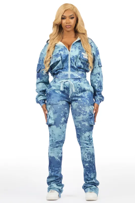 Tehjena Blue Digital Camo Stacked Trackset sold by Rockstar Original