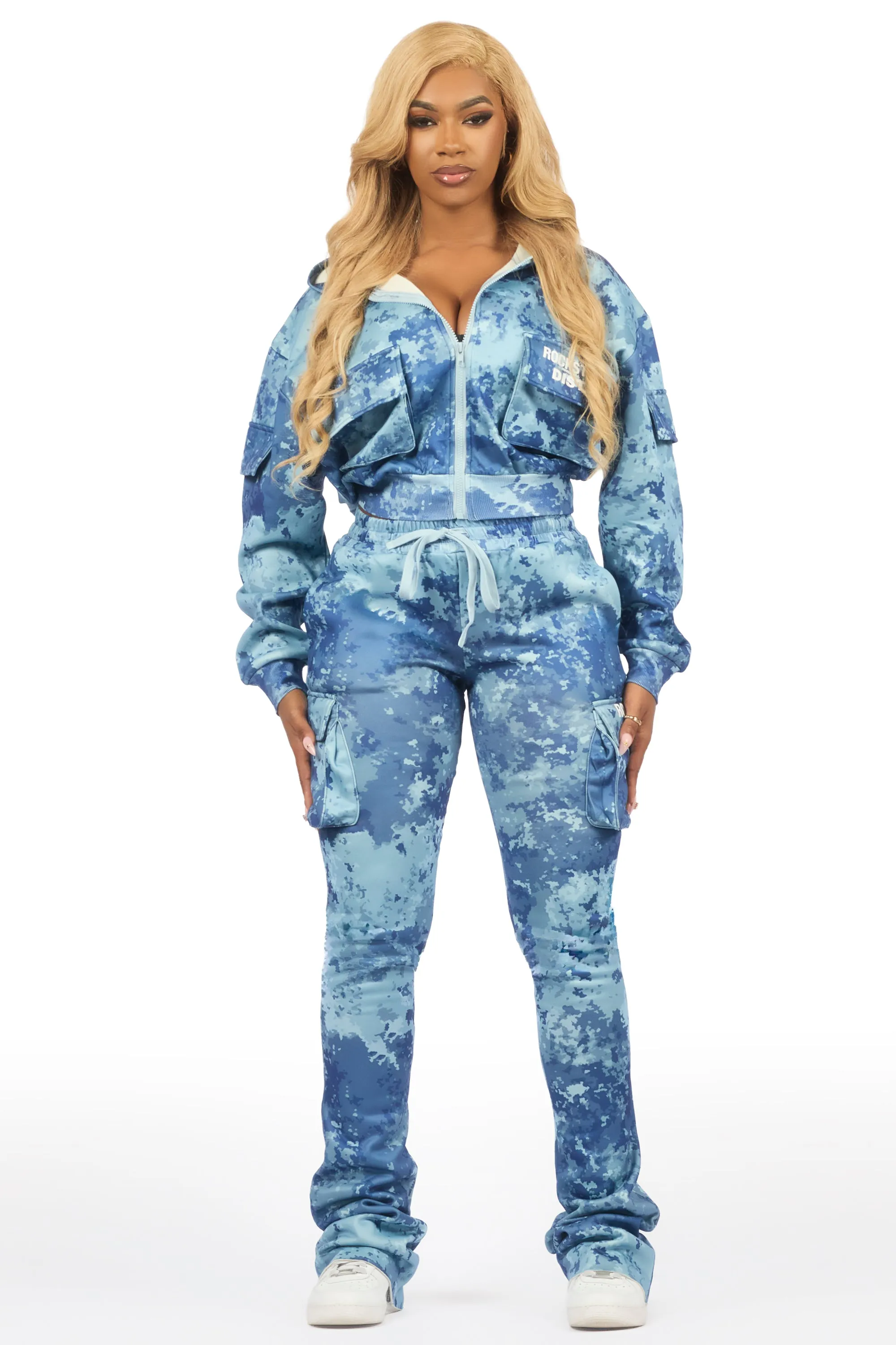 Tehjena Blue Digital Camo Stacked Trackset sold by Rockstar Original