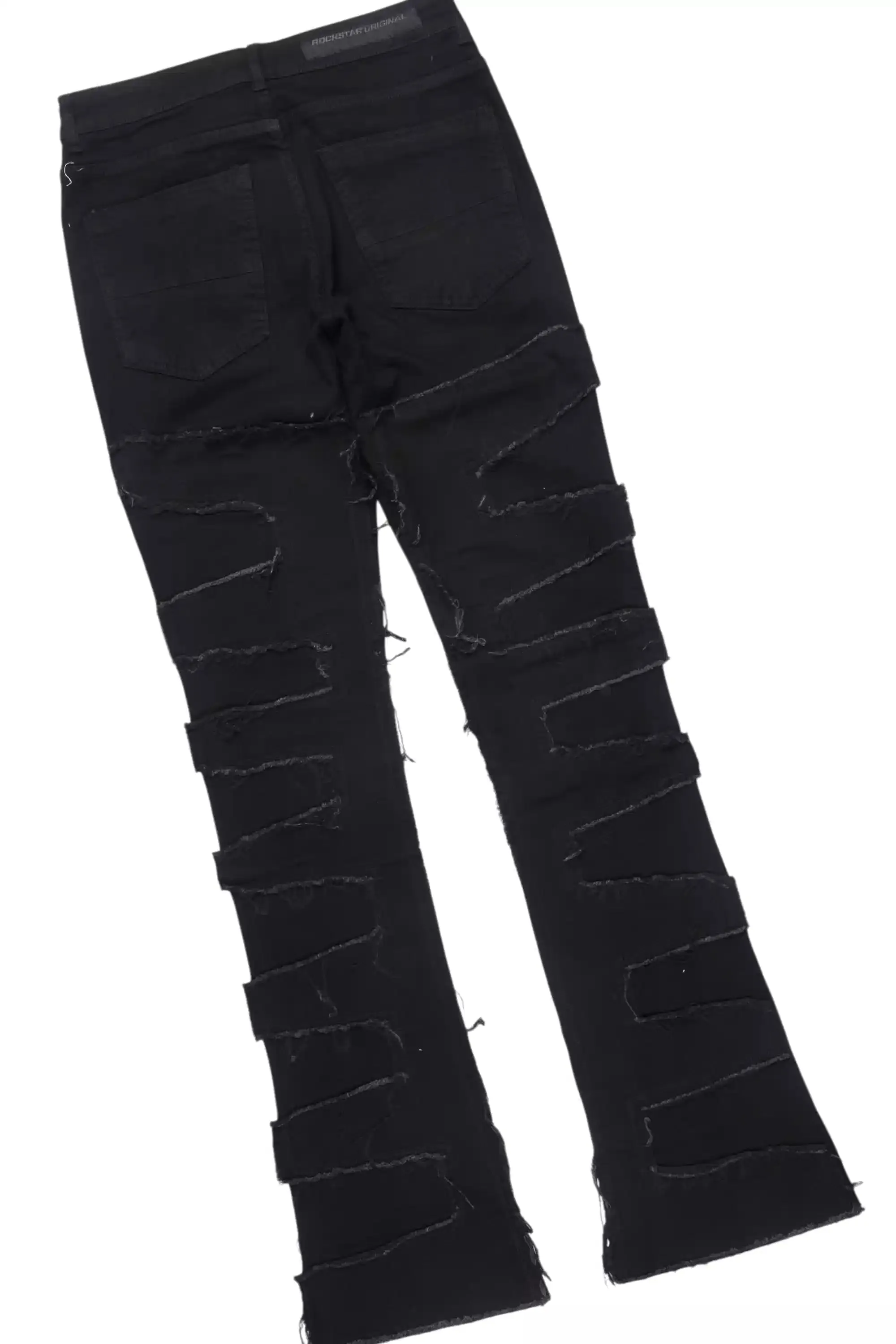 Fields Black Oversized Graphic T-Shirt/Stacked Flare Jean Bundle sold by Rockstar Original product image thumbnail 4