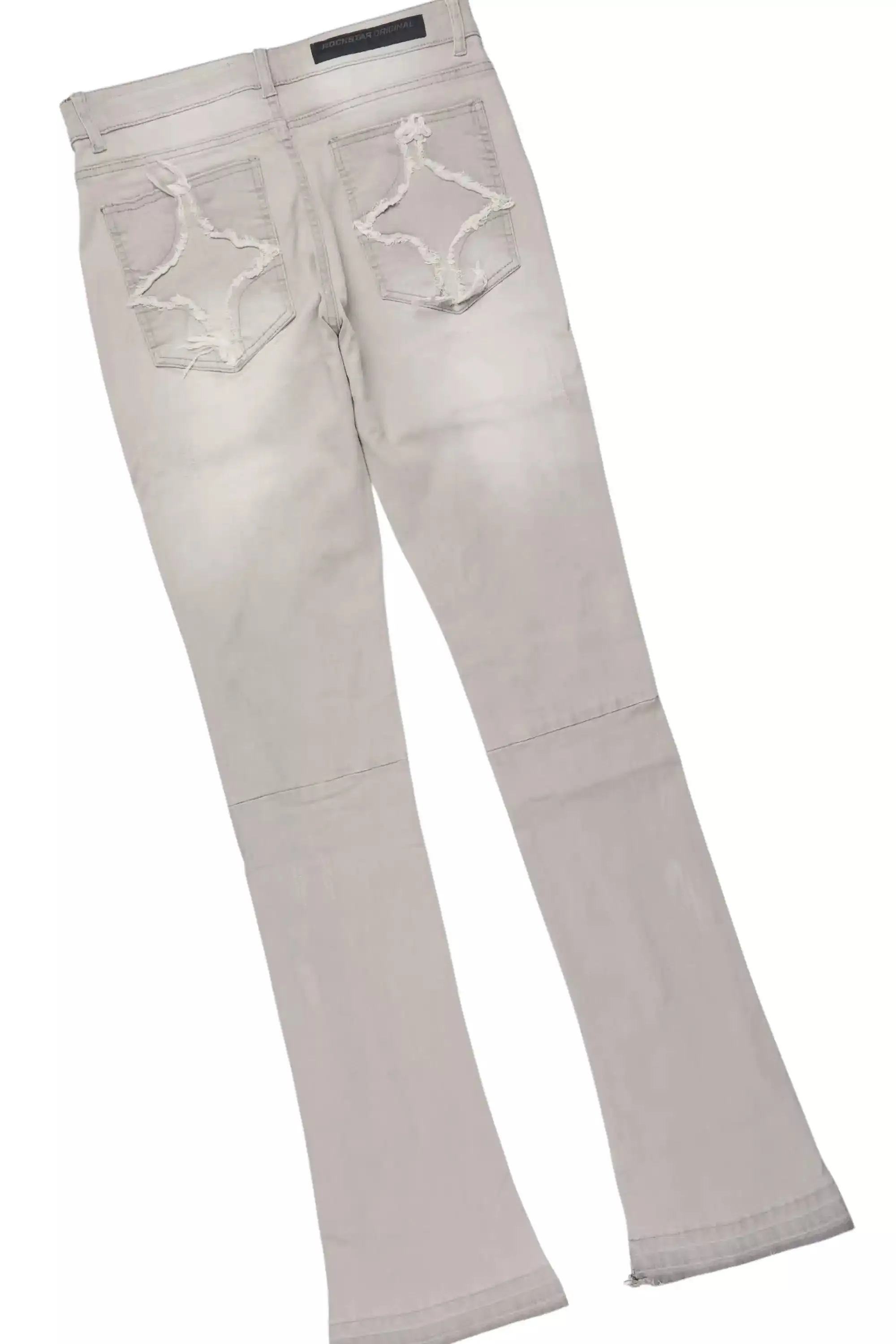 Fields Black Oversized Graphic T-Shirt/Painted Stacked Flare Jean sold by Rockstar Original product image thumbnail 4