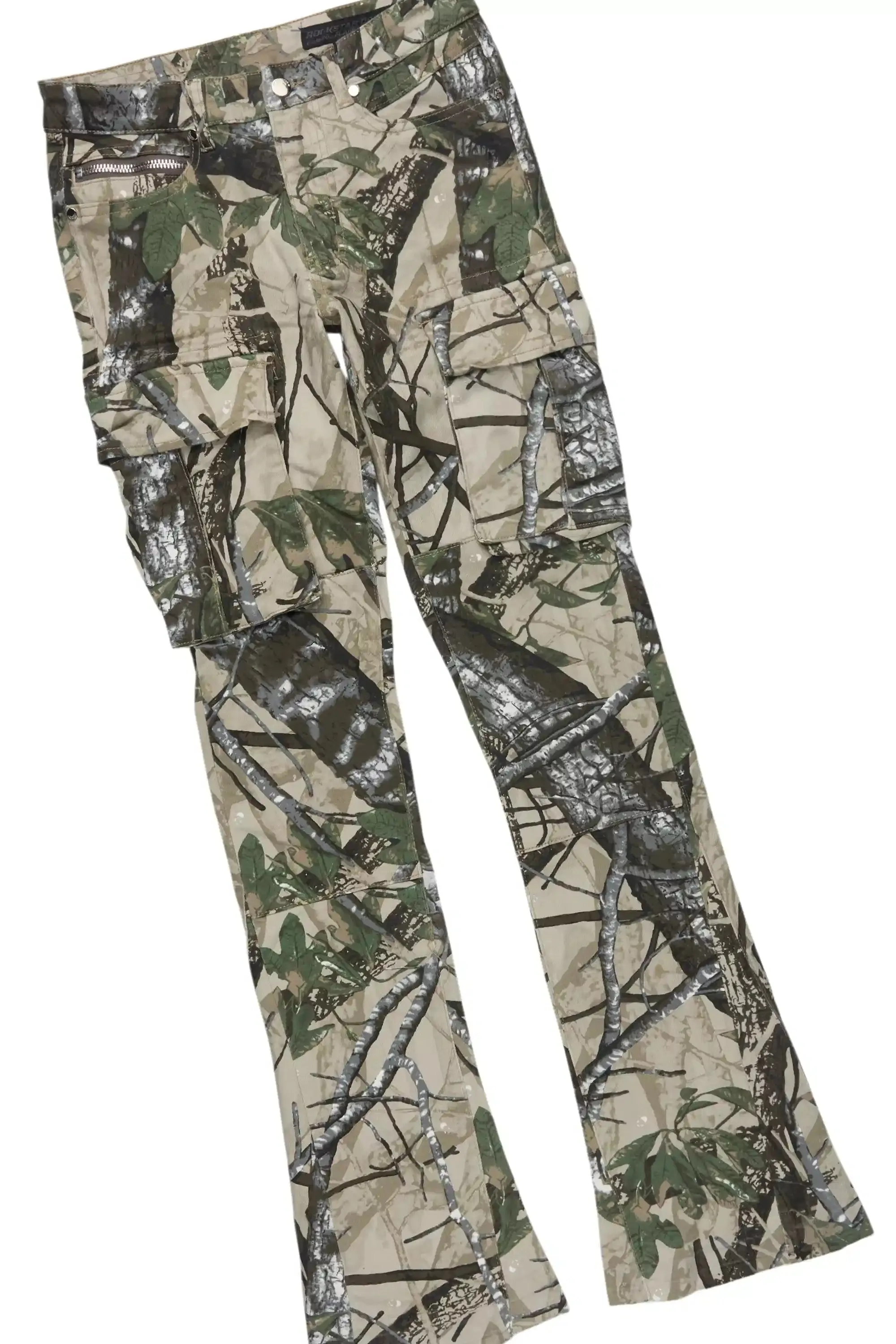 Amos White Camo T-Shirt/Stacked Flare Jean Bundle sold by Rockstar Original product image thumbnail 3