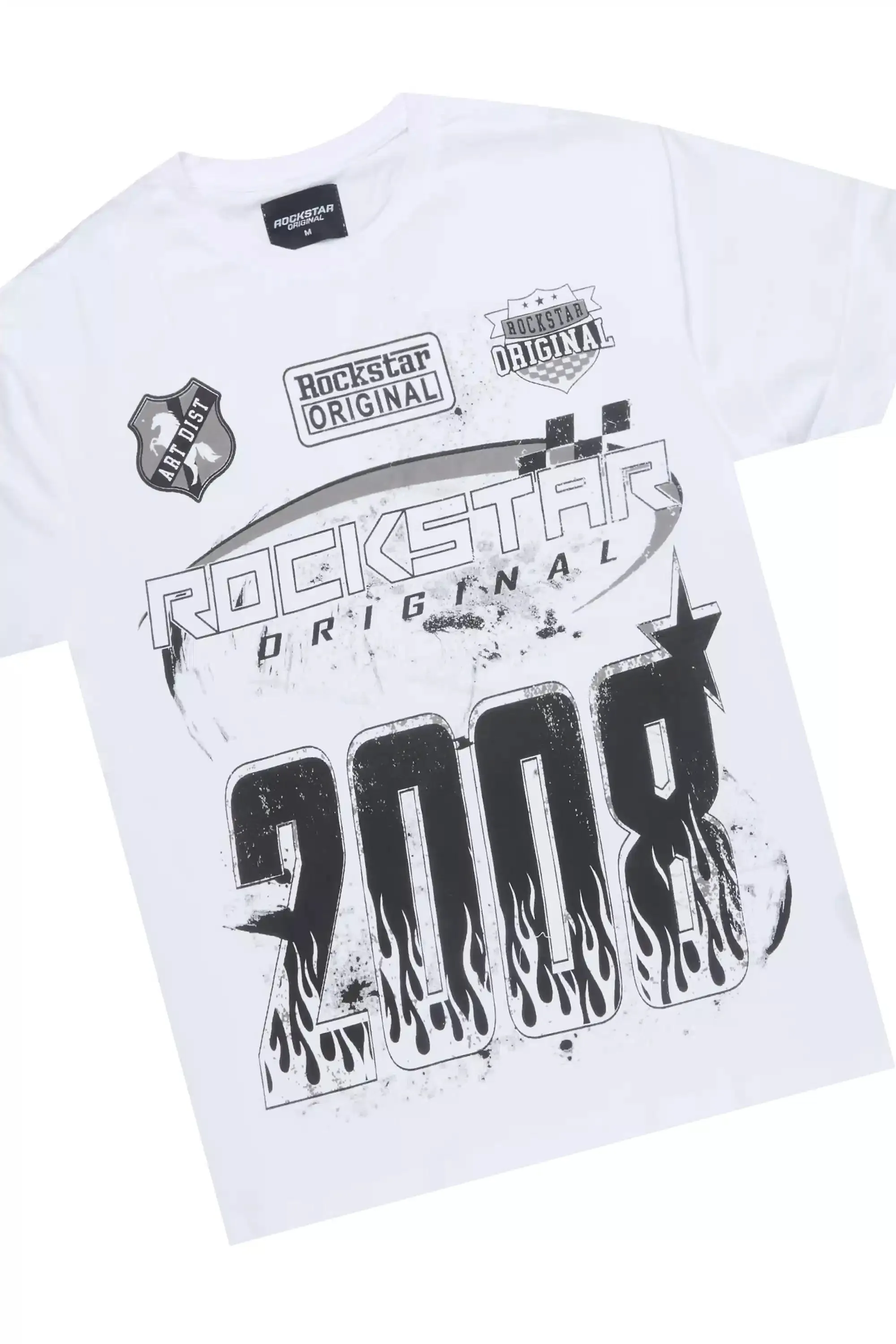 Amos White Camo T-Shirt/Stacked Flare Jean Bundle sold by Rockstar Original product image thumbnail 2