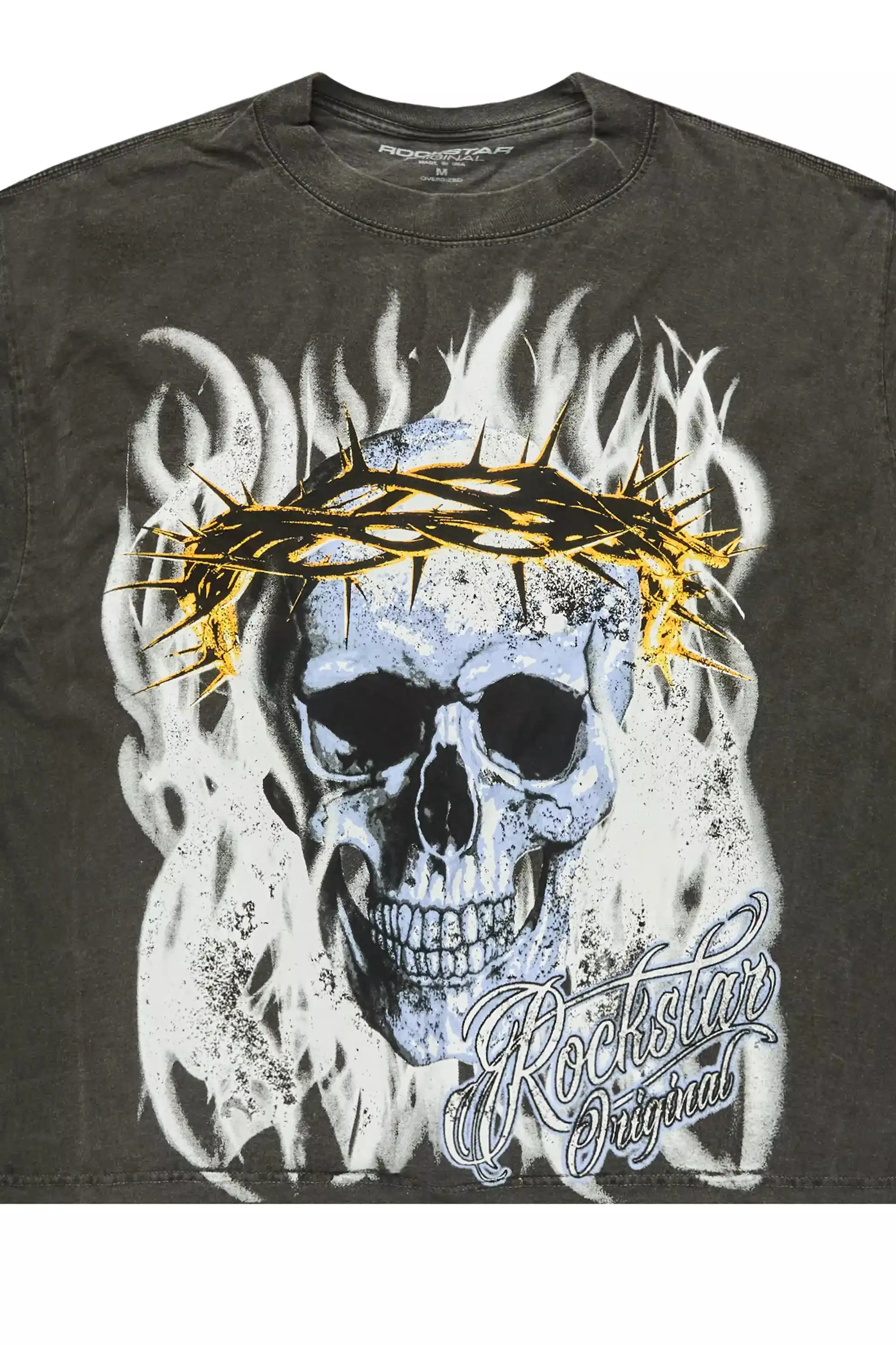 Blaise Charcoal/Multi Oversized Graphic T-Shirt sold by Rockstar Original product image thumbnail 2