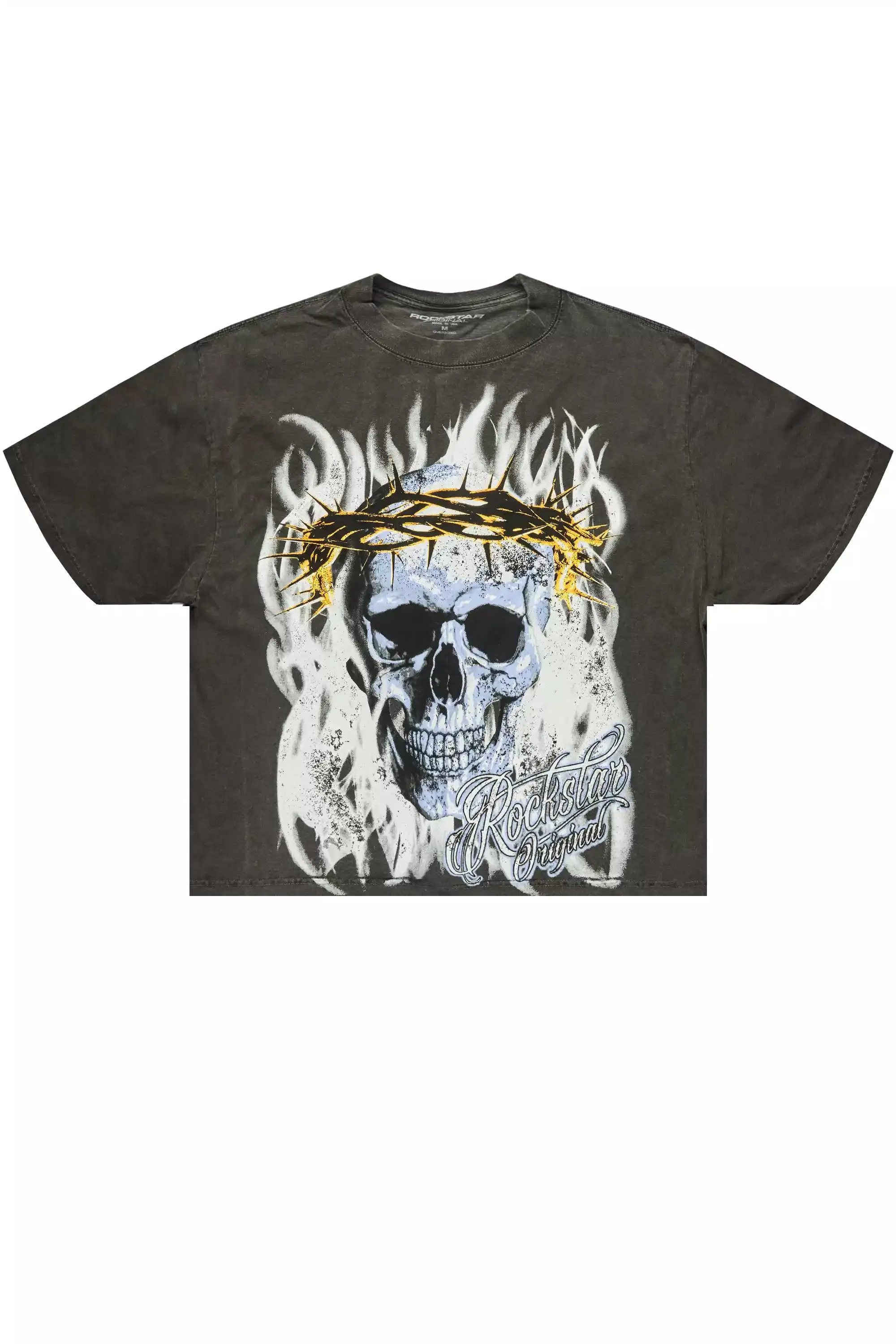 Blaise Charcoal/Multi Oversized Graphic T-Shirt sold by Rockstar Original product image thumbnail 3
