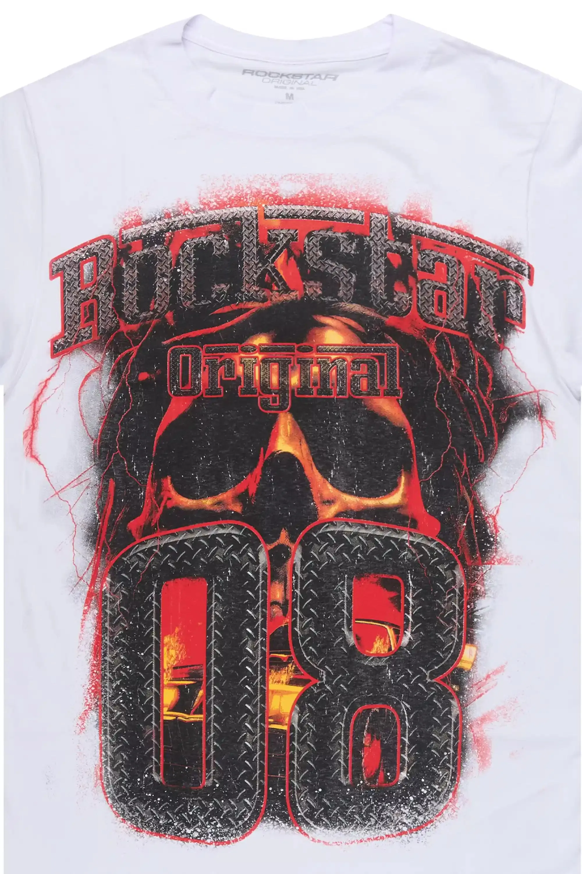 Kure White/Multi Oversized Graphic T-Shirt sold by Rockstar Original product image thumbnail 3
