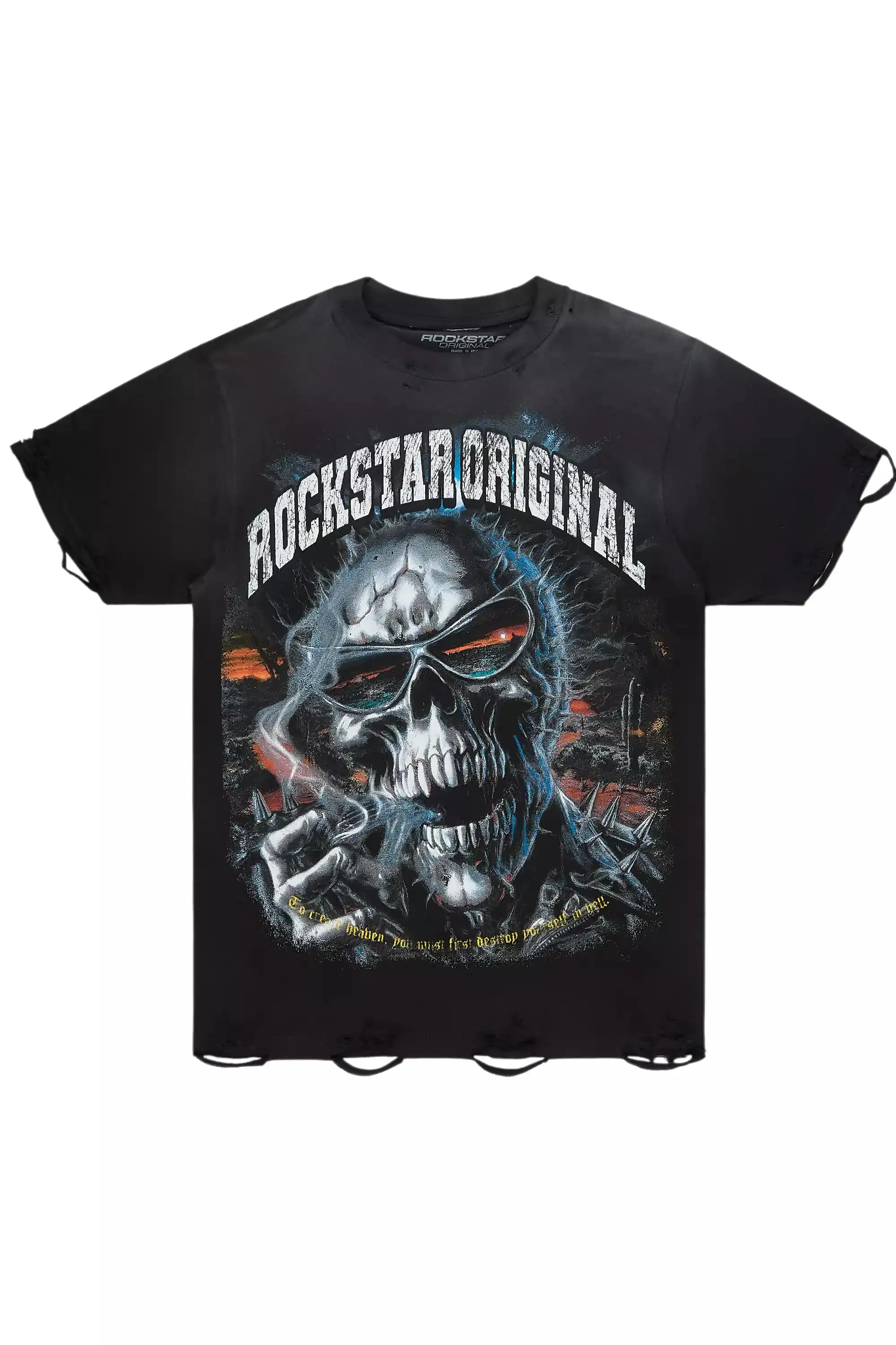 Slate Black/Multi Oversized Graphic T-Shirt sold by Rockstar Original product image thumbnail 3