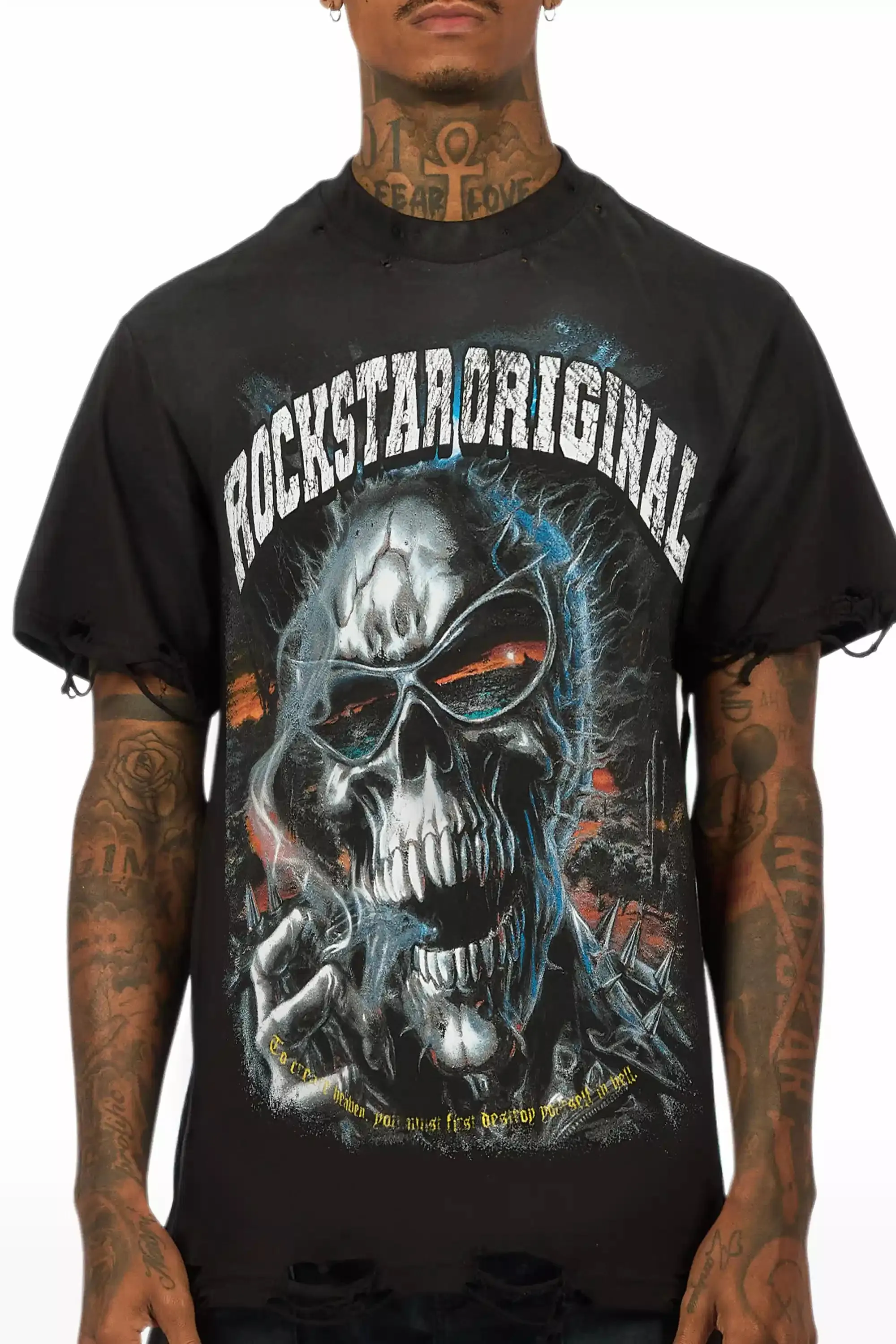 Slate Black/Multi Oversized Graphic T-Shirt sold by Rockstar Original product image thumbnail 4