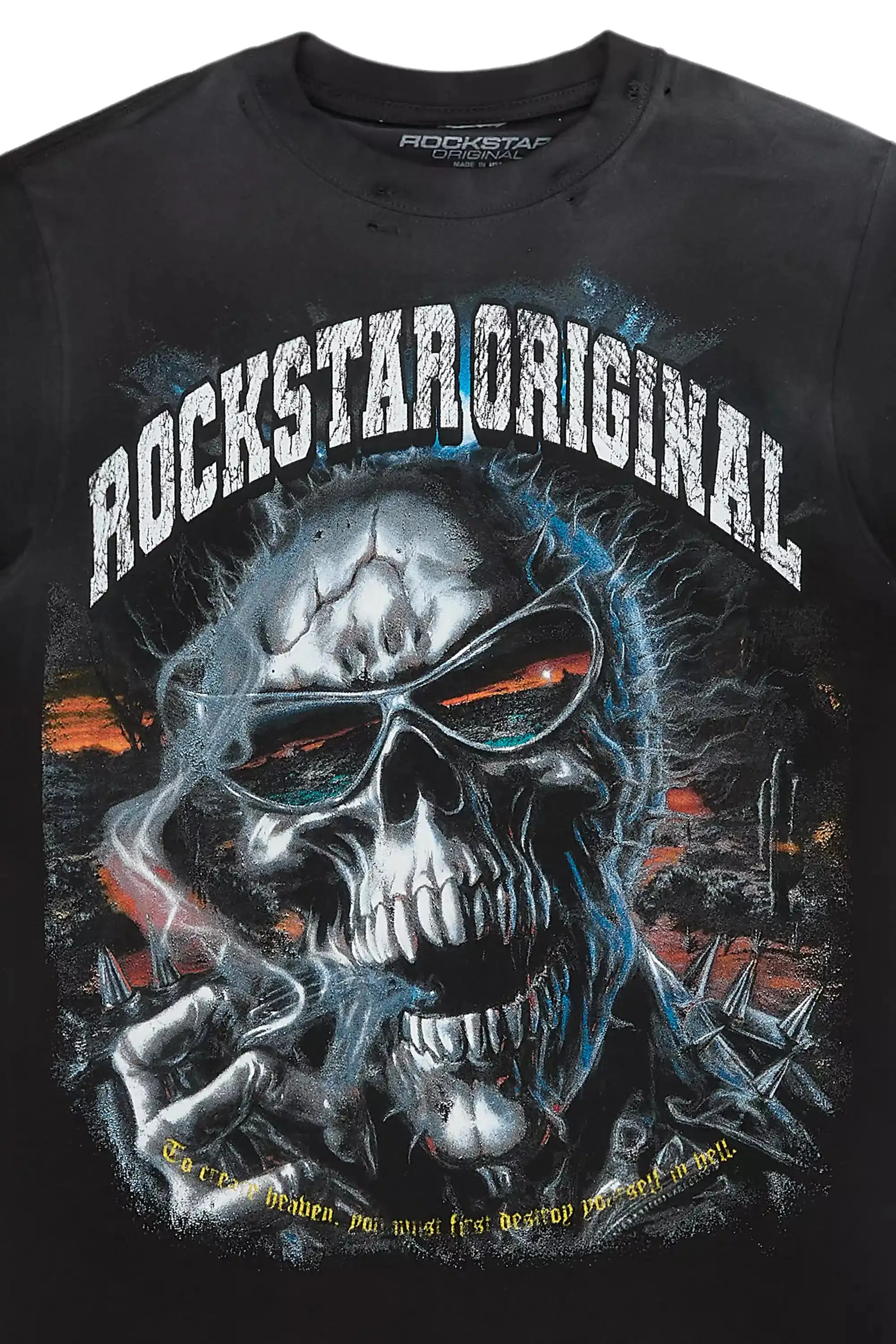 Slate Black/Multi Oversized Graphic T-Shirt sold by Rockstar Original product image thumbnail 2