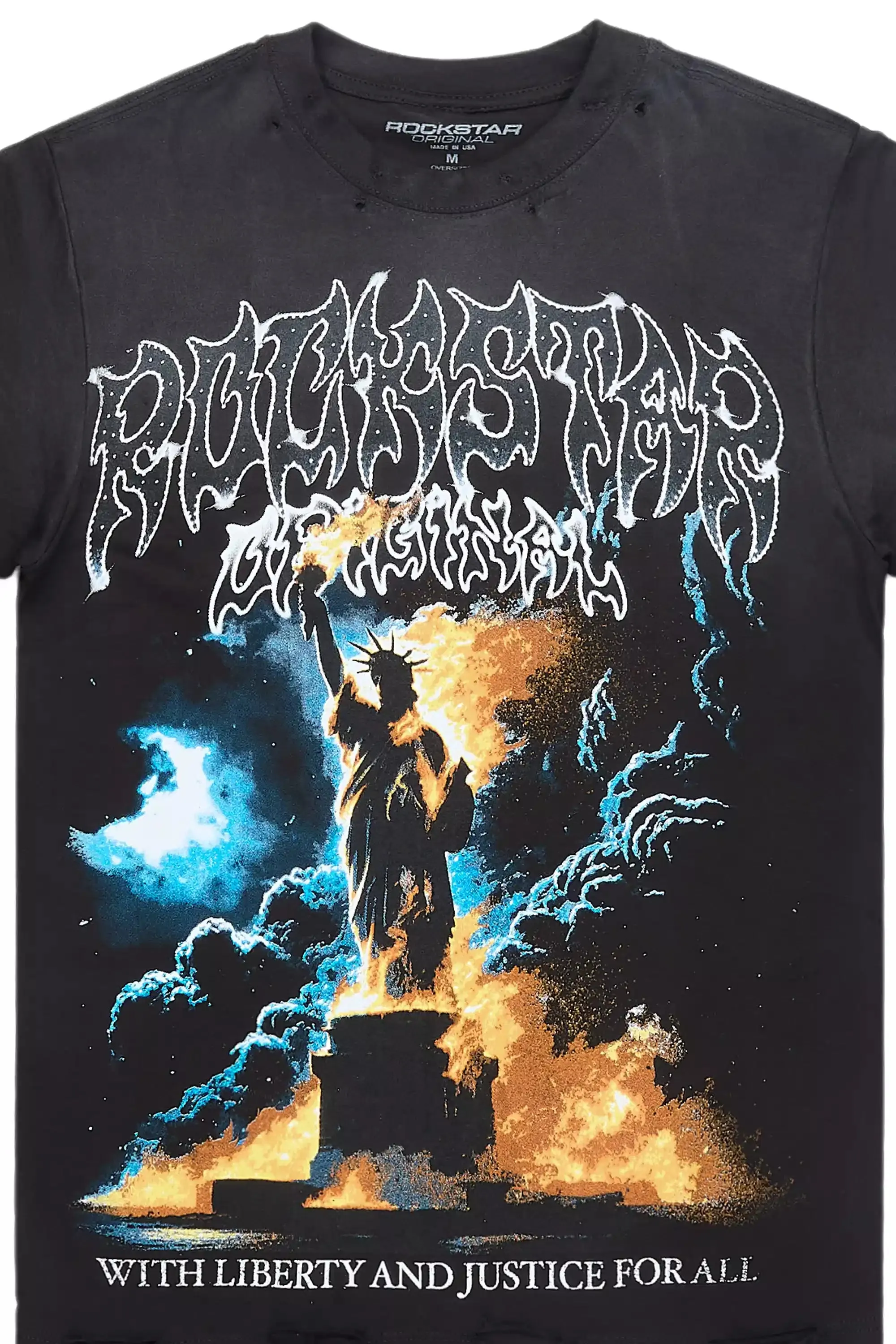 Liberta Black/Multi Oversized Graphic T-Shirt sold by Rockstar Original product image thumbnail 2