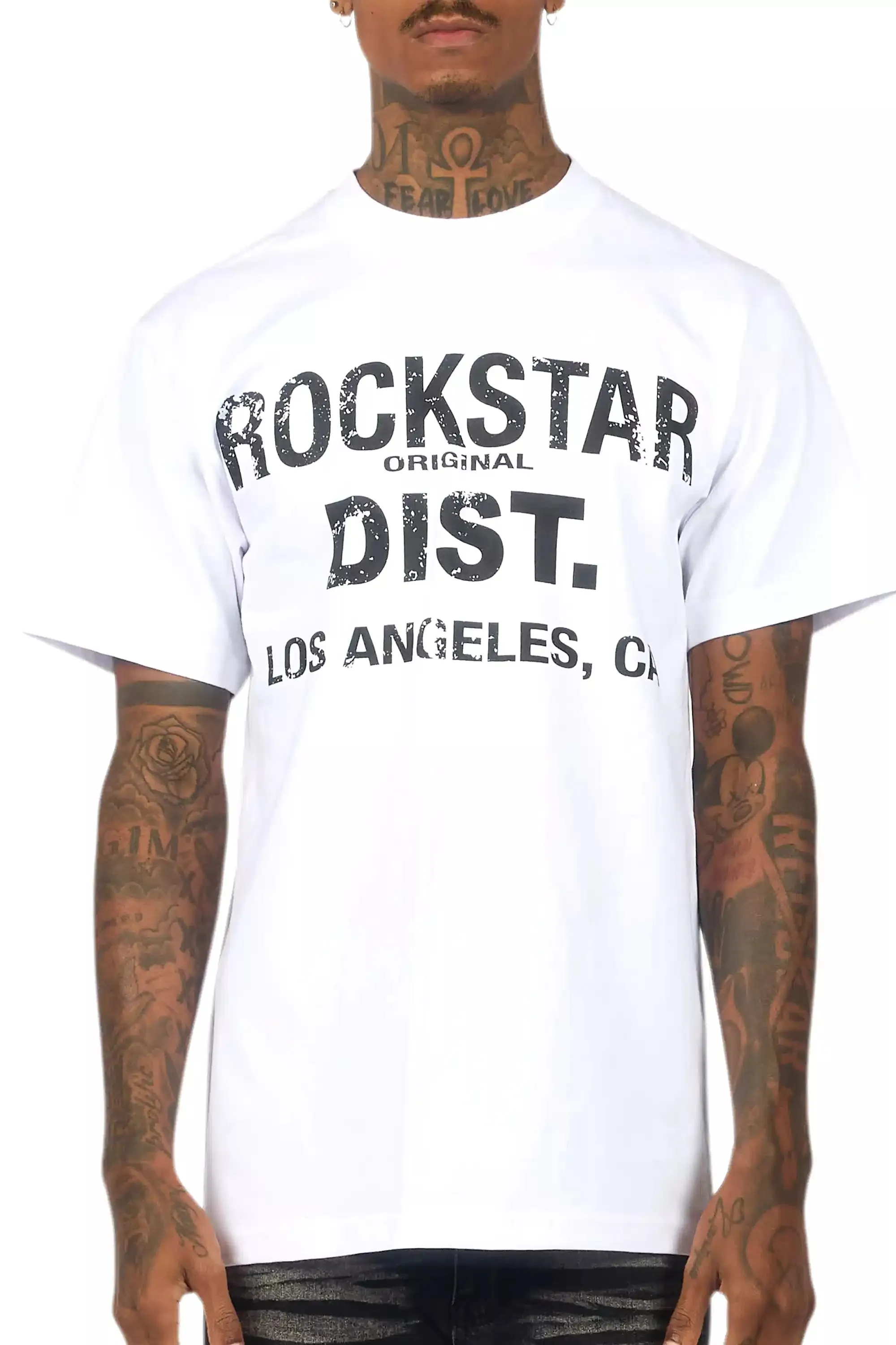 Nelly White/Black Oversized Graphic T-Shirt sold by Rockstar Original product image thumbnail 5