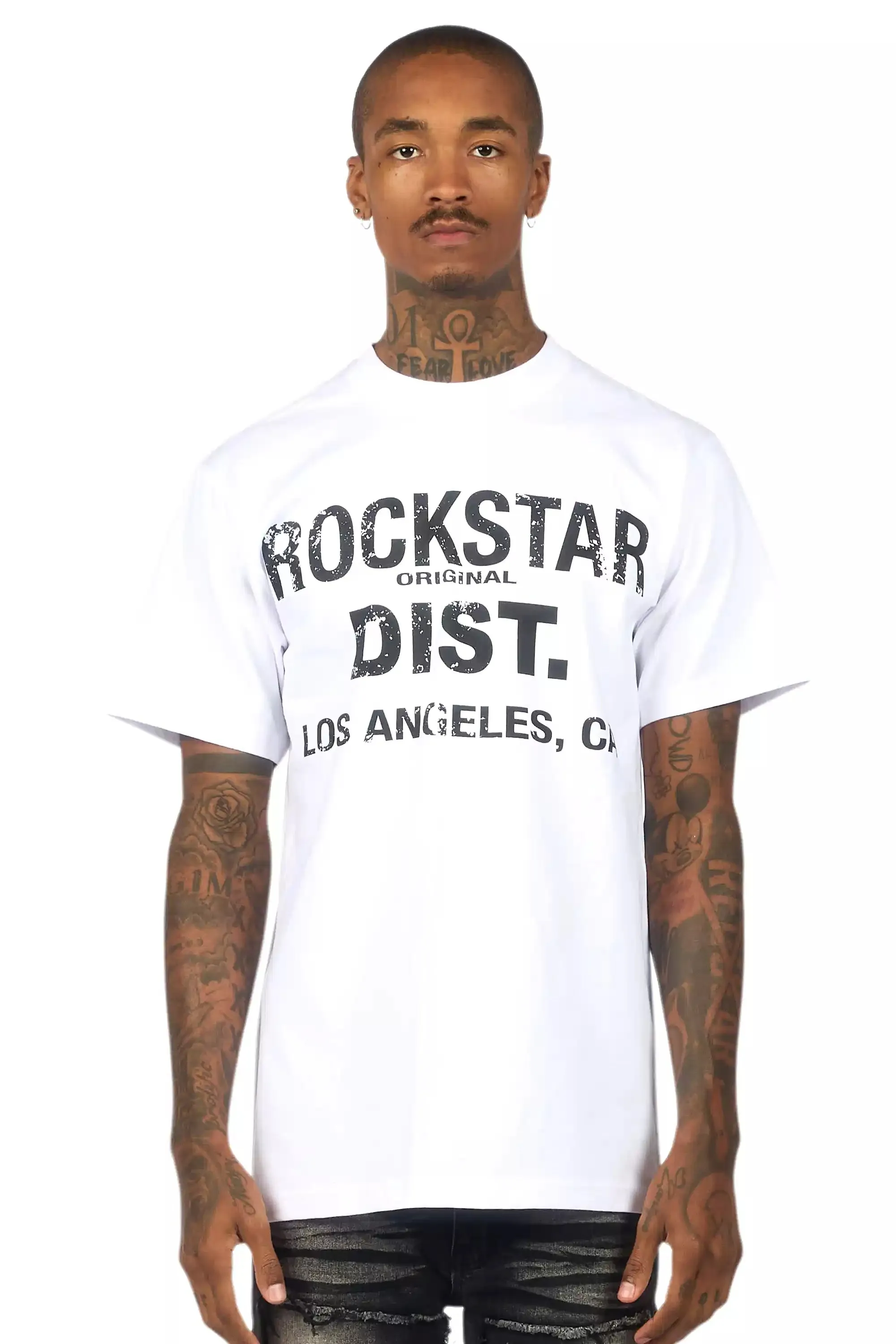 Nelly White/Black Oversized Graphic T-Shirt sold by Rockstar Original