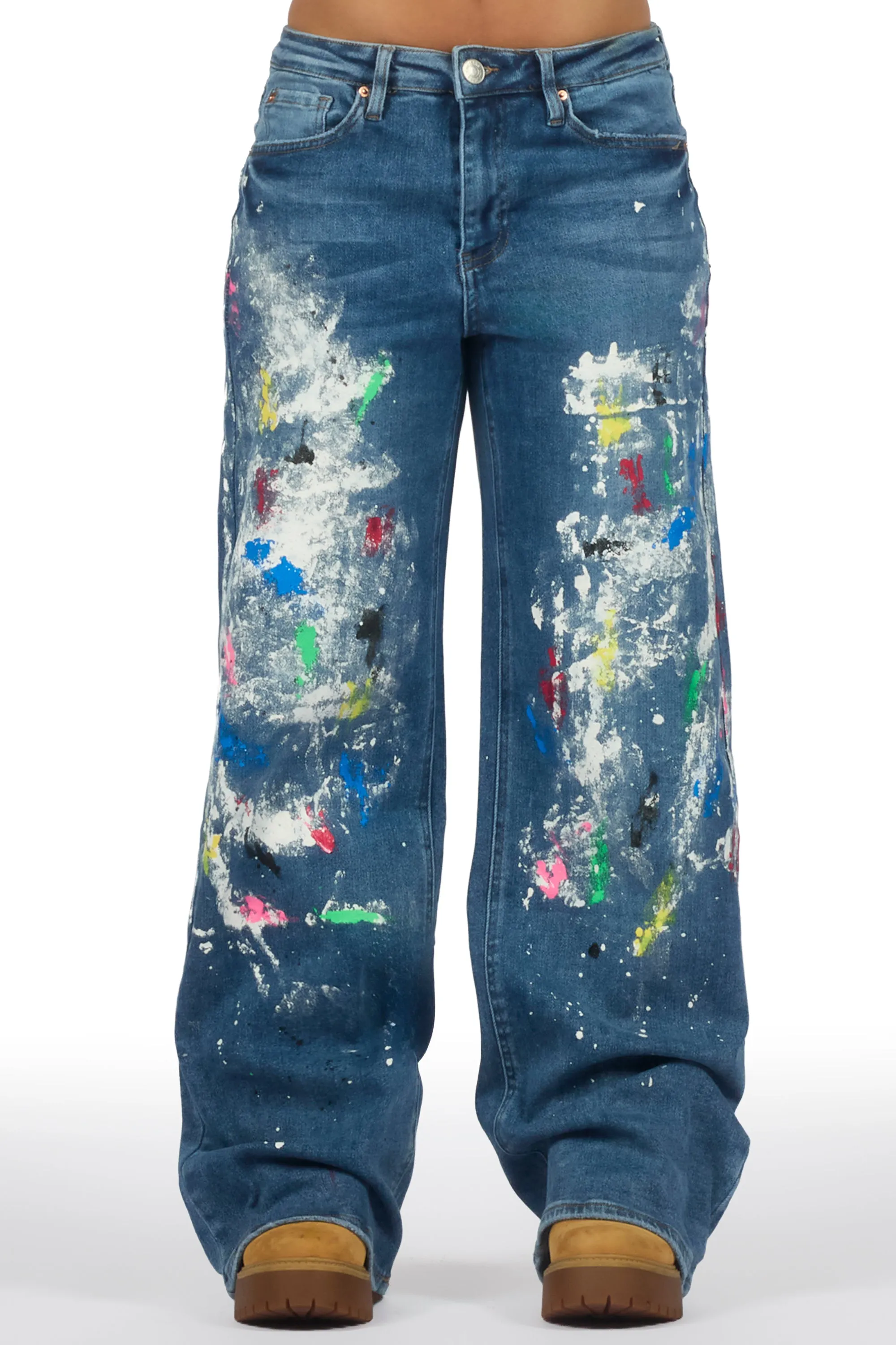 Demetria Med. Wash Painted Baggy Jean sold by Rockstar Original product image thumbnail 3