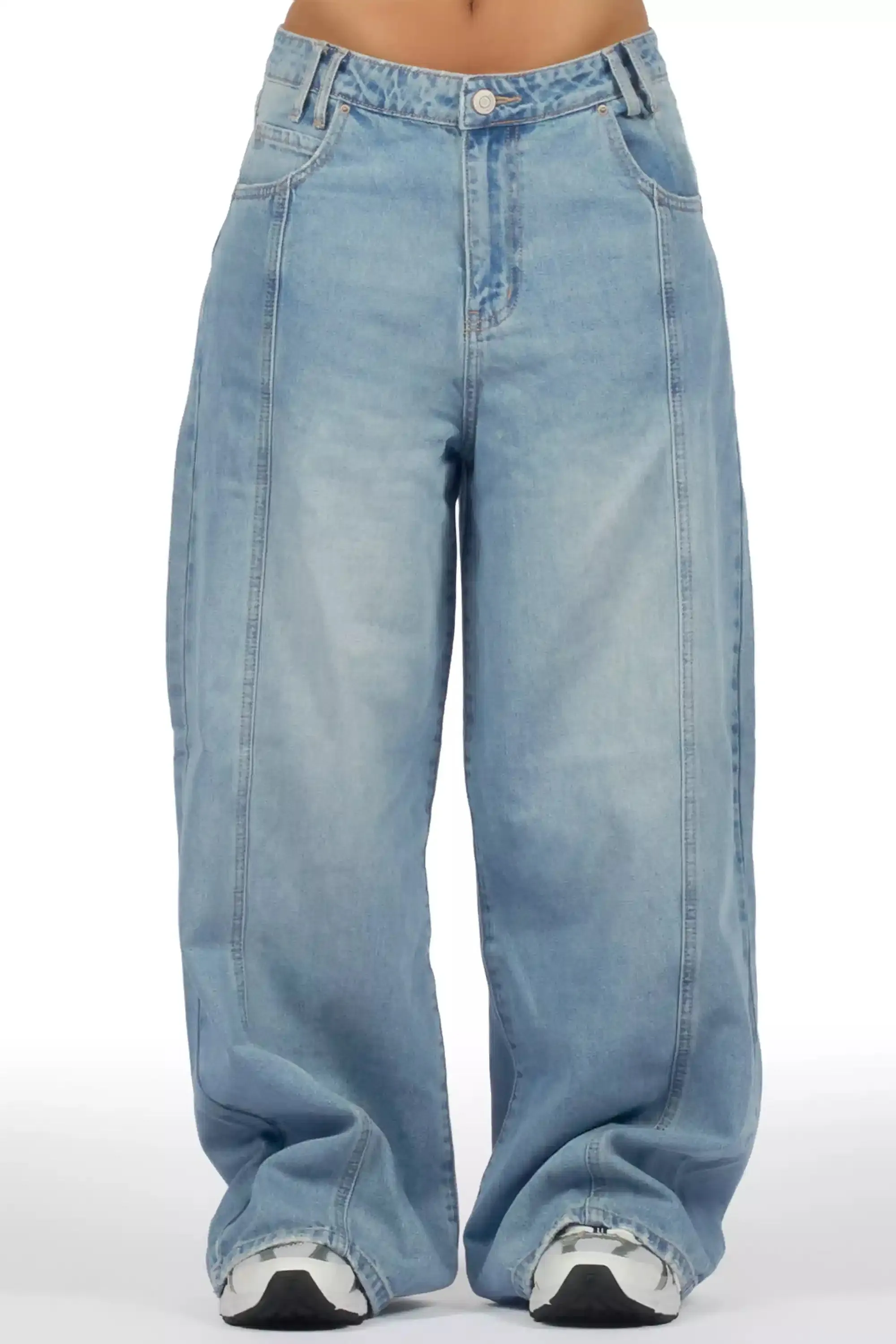 Letitia Med. Wash Extra Baggy Jean sold by Rockstar Original