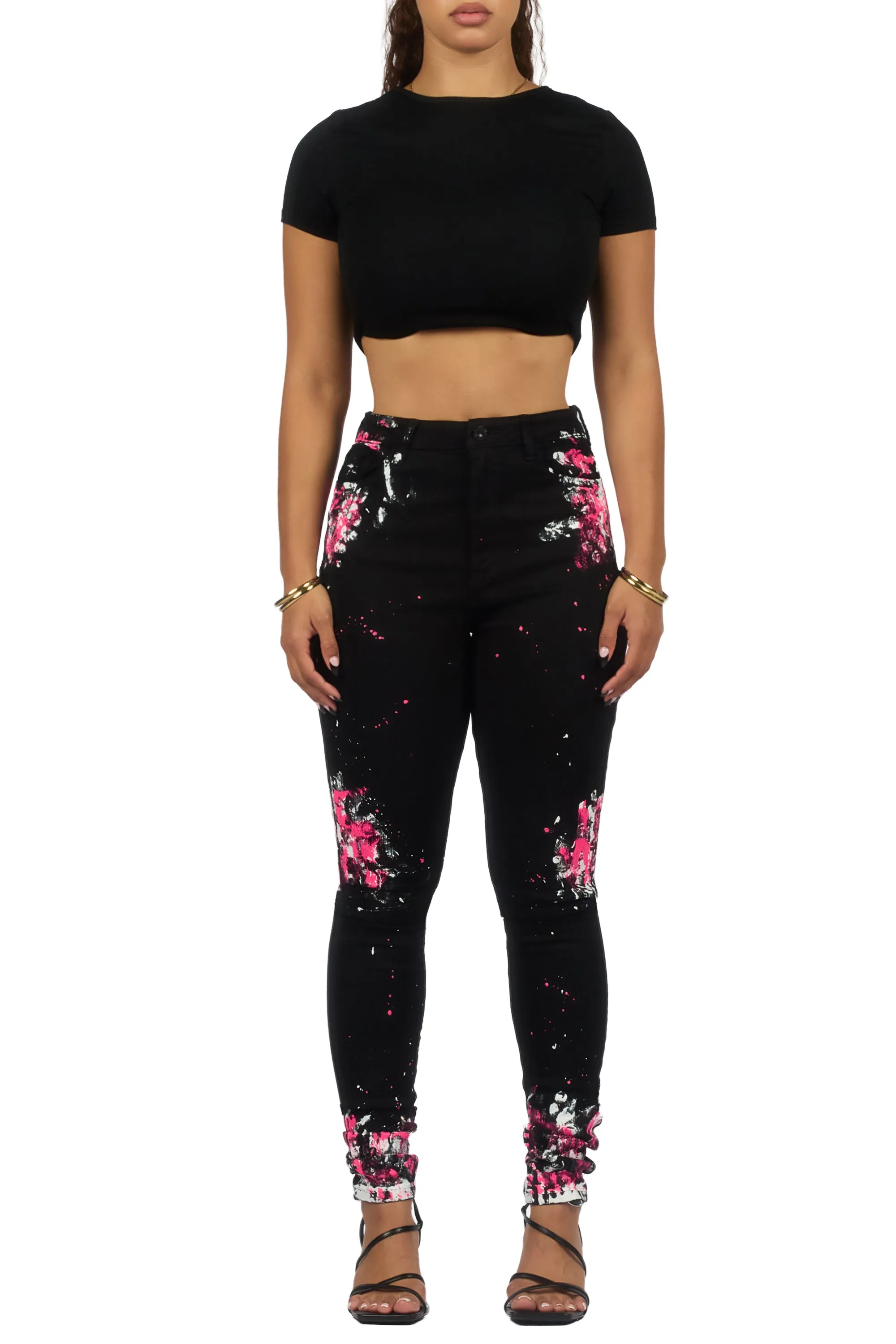 Karina Black Painted Skinny Jean sold by Rockstar Original product image thumbnail 5