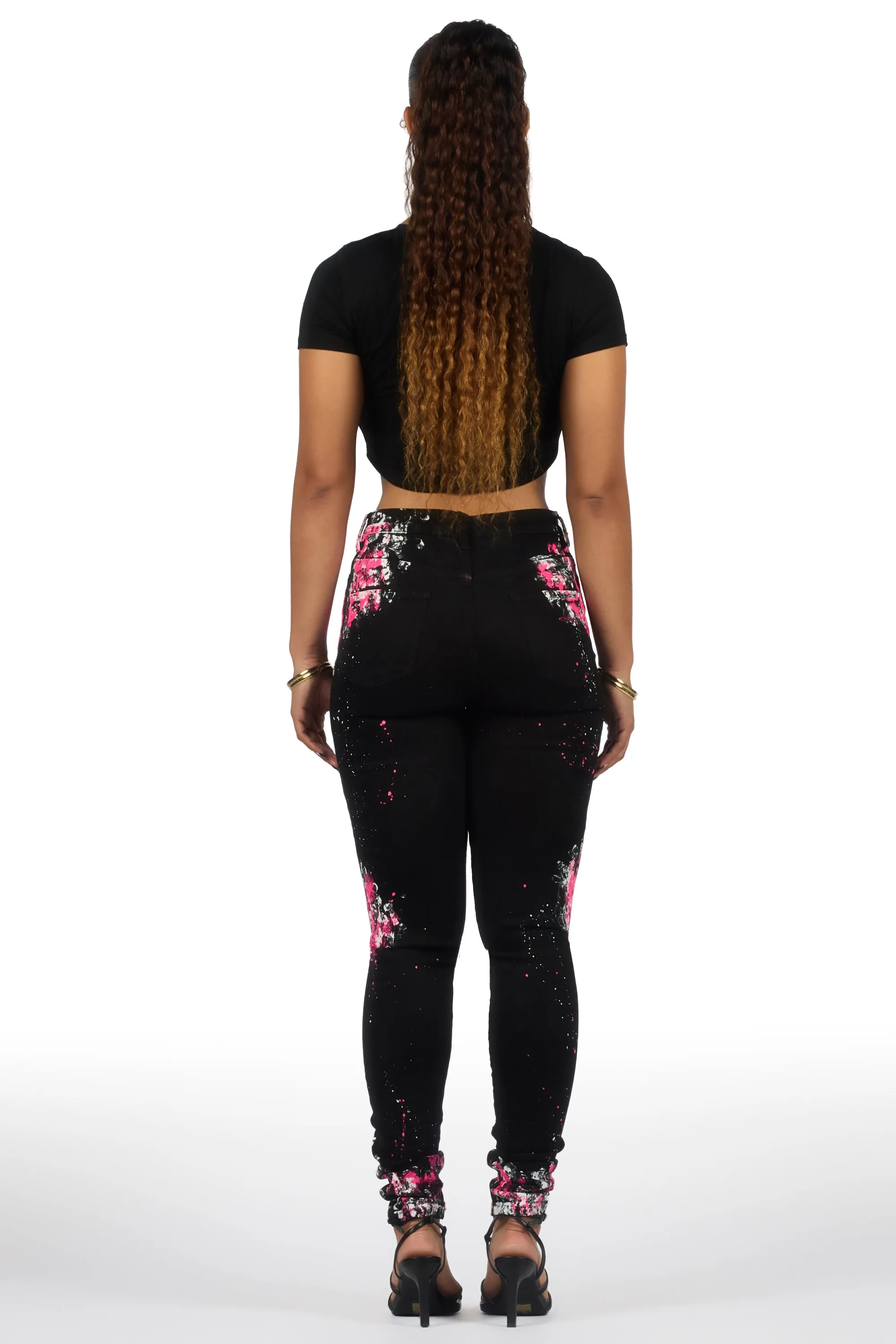 Karina Black Painted Skinny Jean sold by Rockstar Original product image thumbnail 3