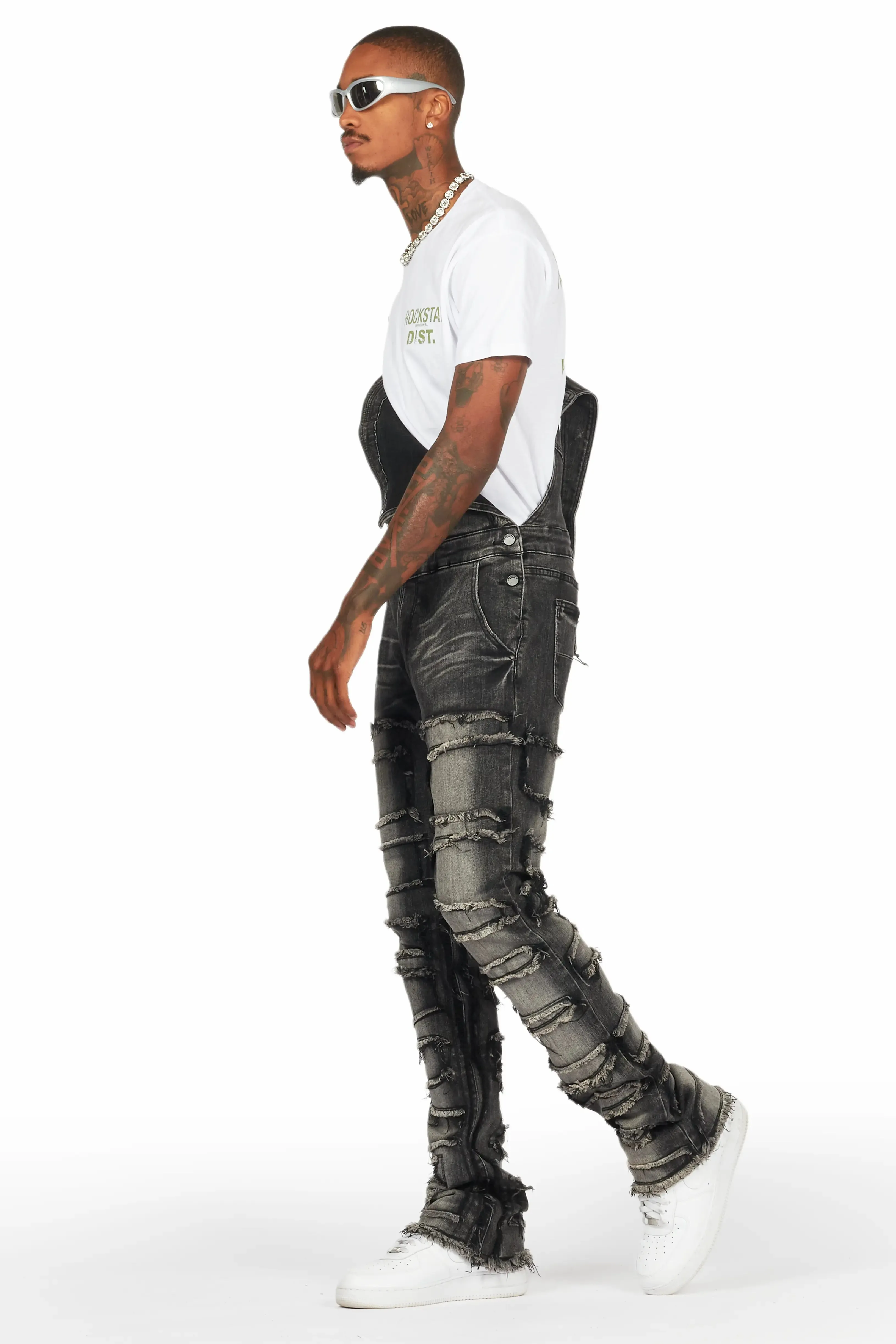 Alfie Grey Denim Overall sold by Rockstar Original product image thumbnail 5