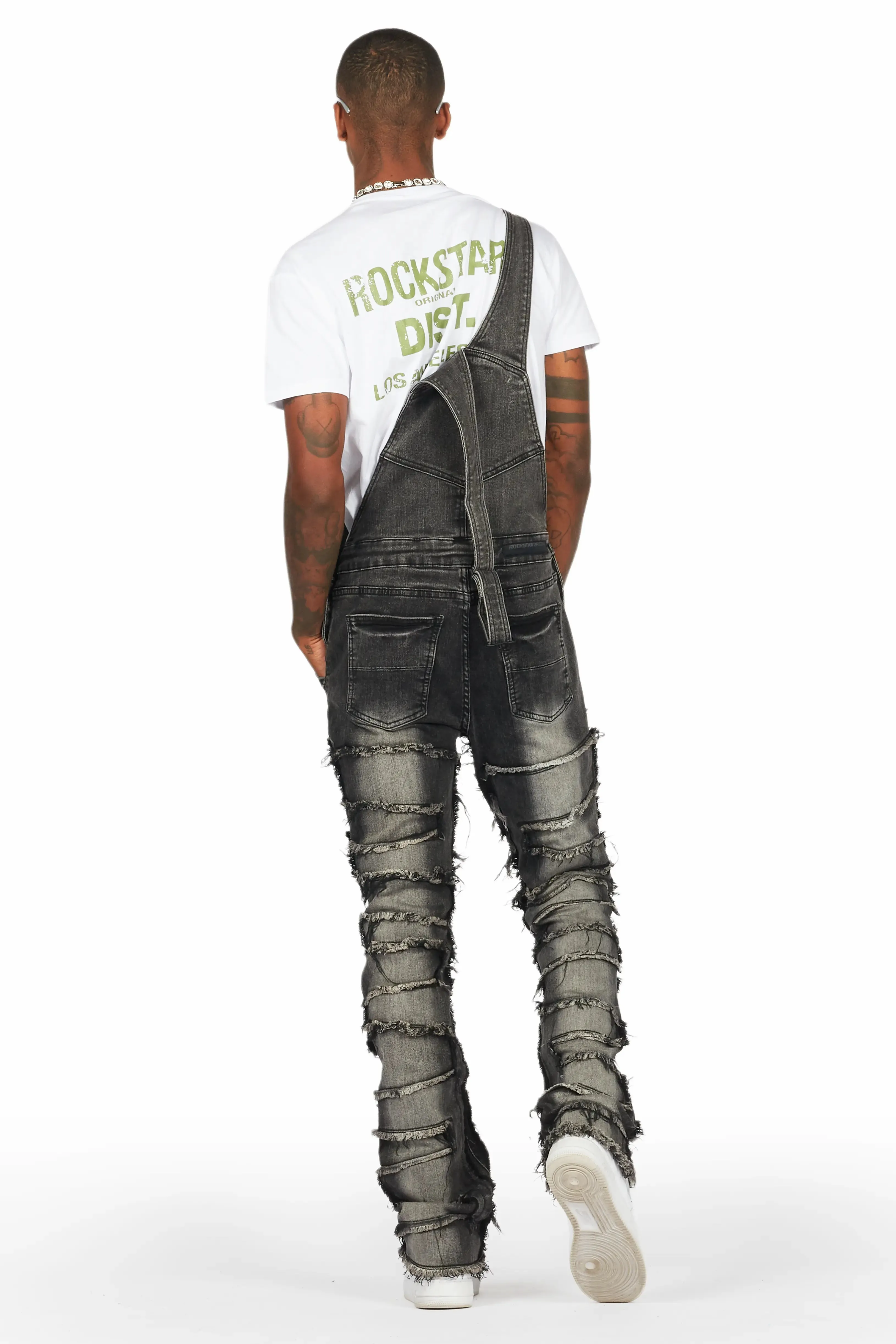 Alfie Grey Denim Overall sold by Rockstar Original product image thumbnail 4