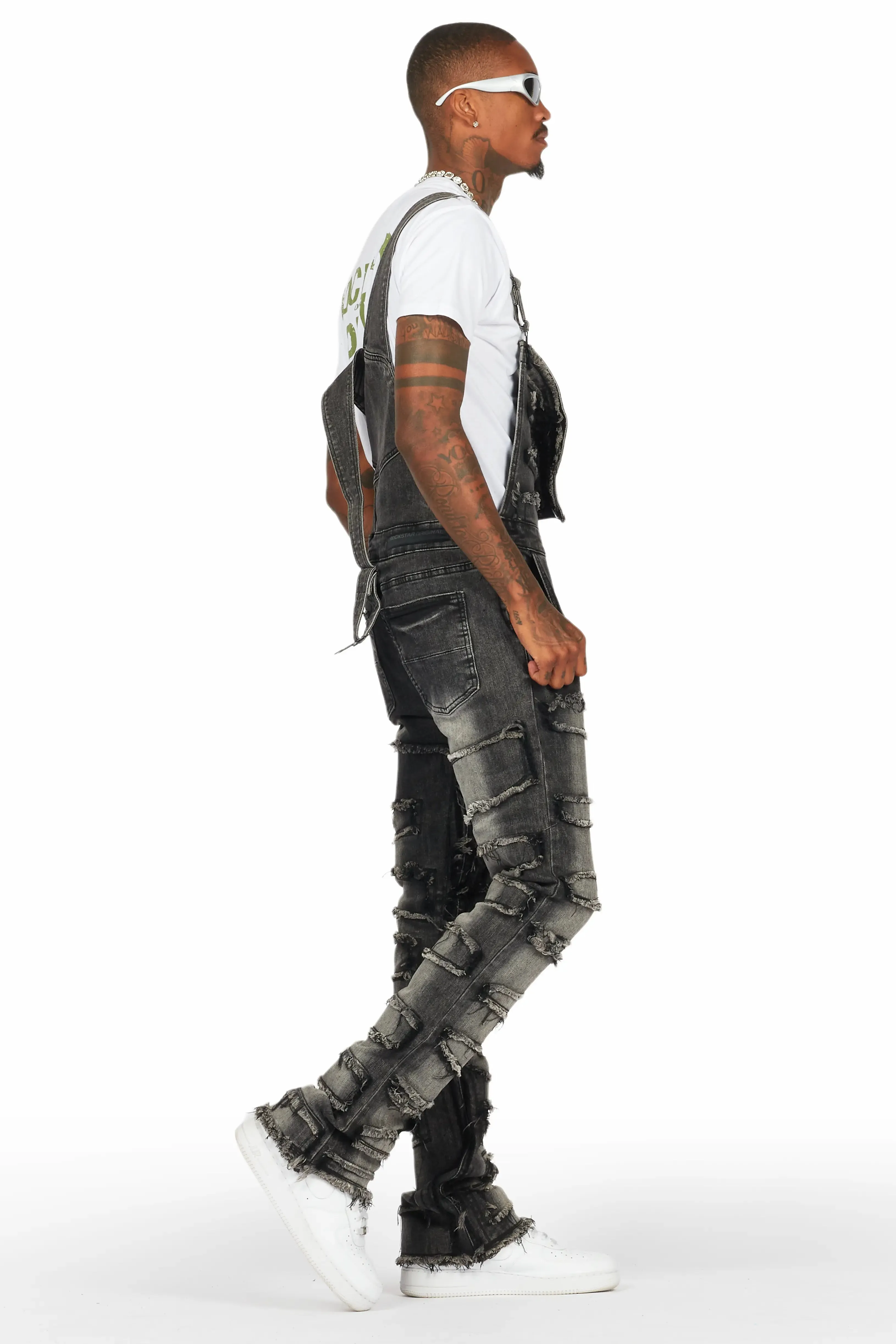 Alfie Grey Denim Overall sold by Rockstar Original product image thumbnail 3