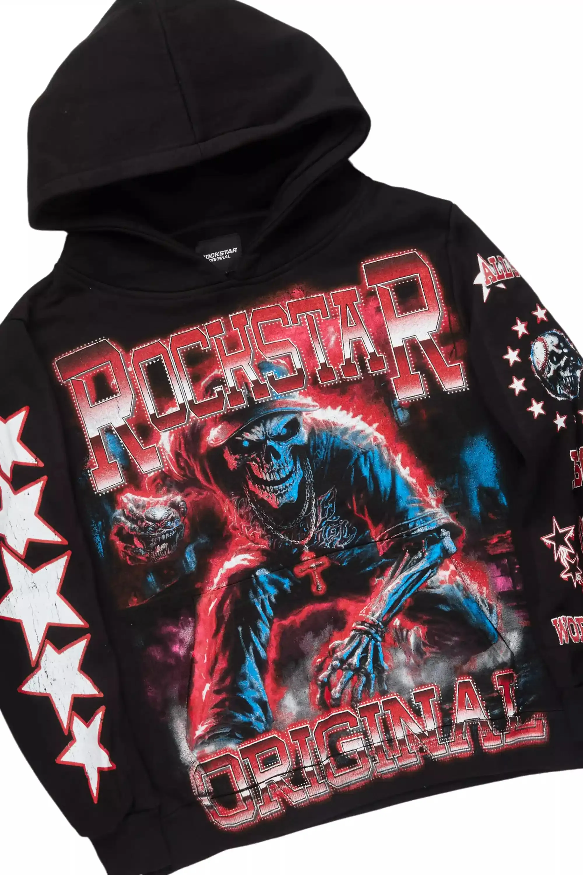 Marxe Black/Red Hoodie/Super Stacked Track Set sold by Rockstar Original product image thumbnail 2