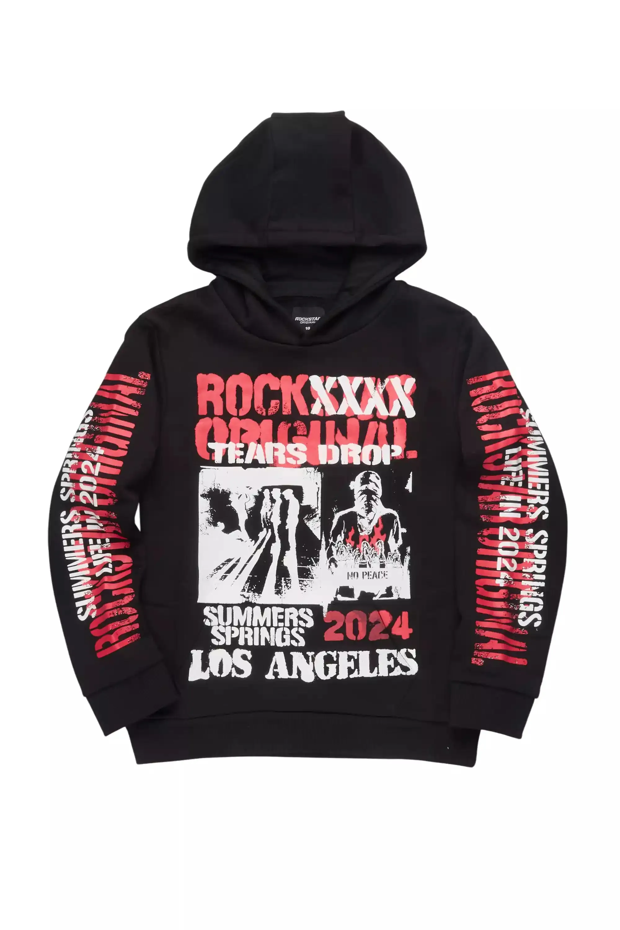 Boys Omer Black Graphic Hoodie sold by Rockstar Original