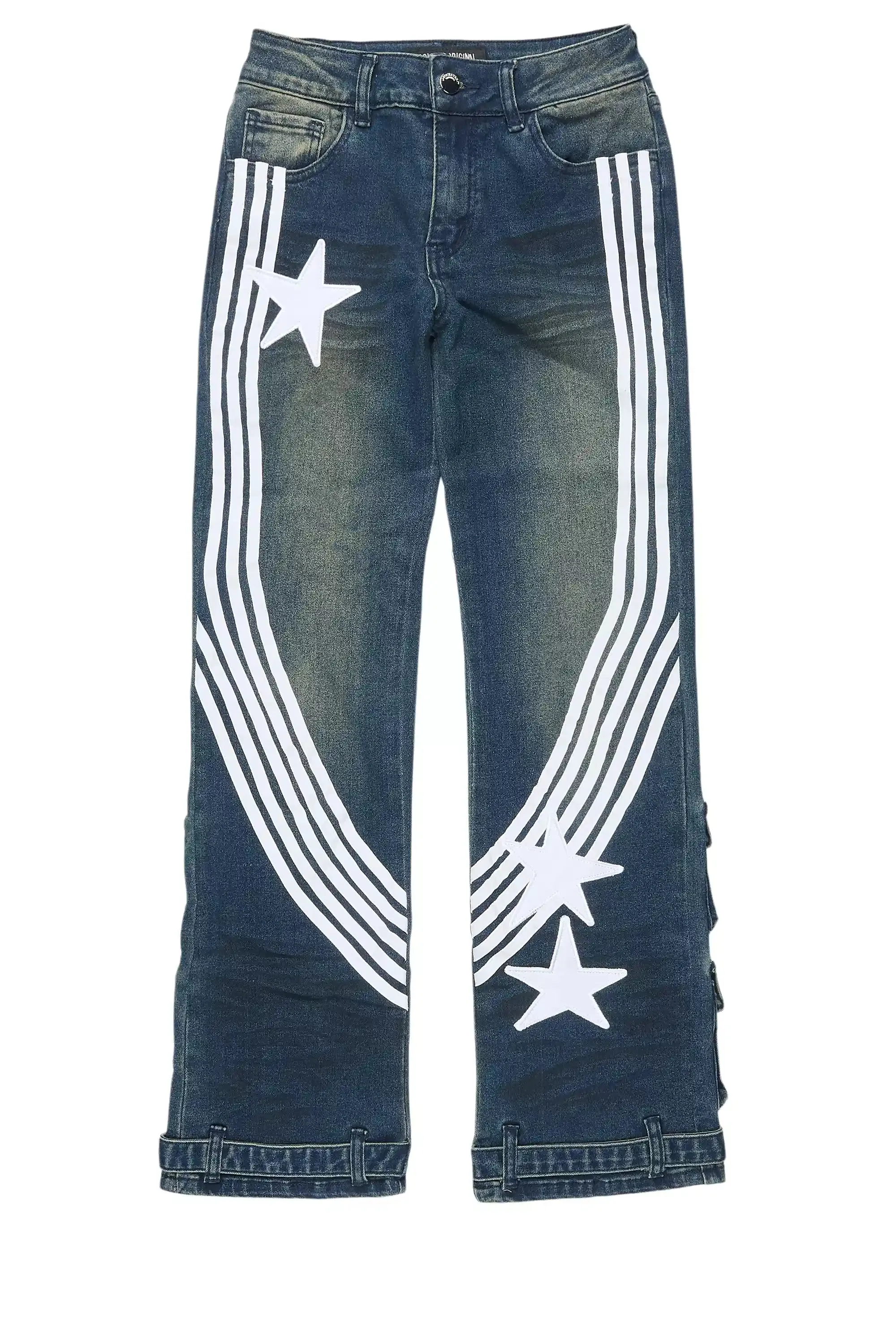 Girls Jaziya Dark Wash Stacked Jean sold by Rockstar Original