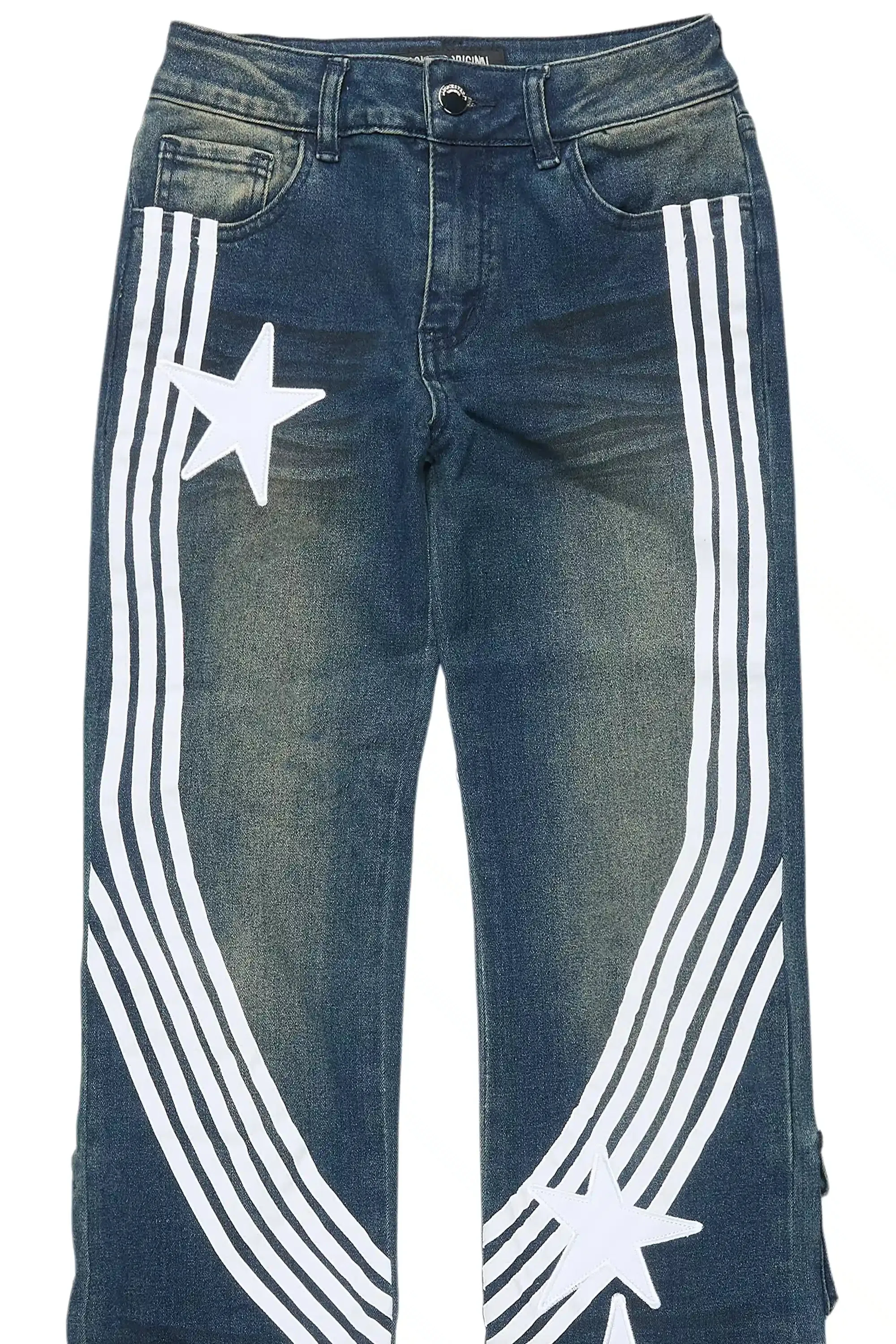 Girls Jaziya Dark Wash Stacked Jean sold by Rockstar Original product image thumbnail 2