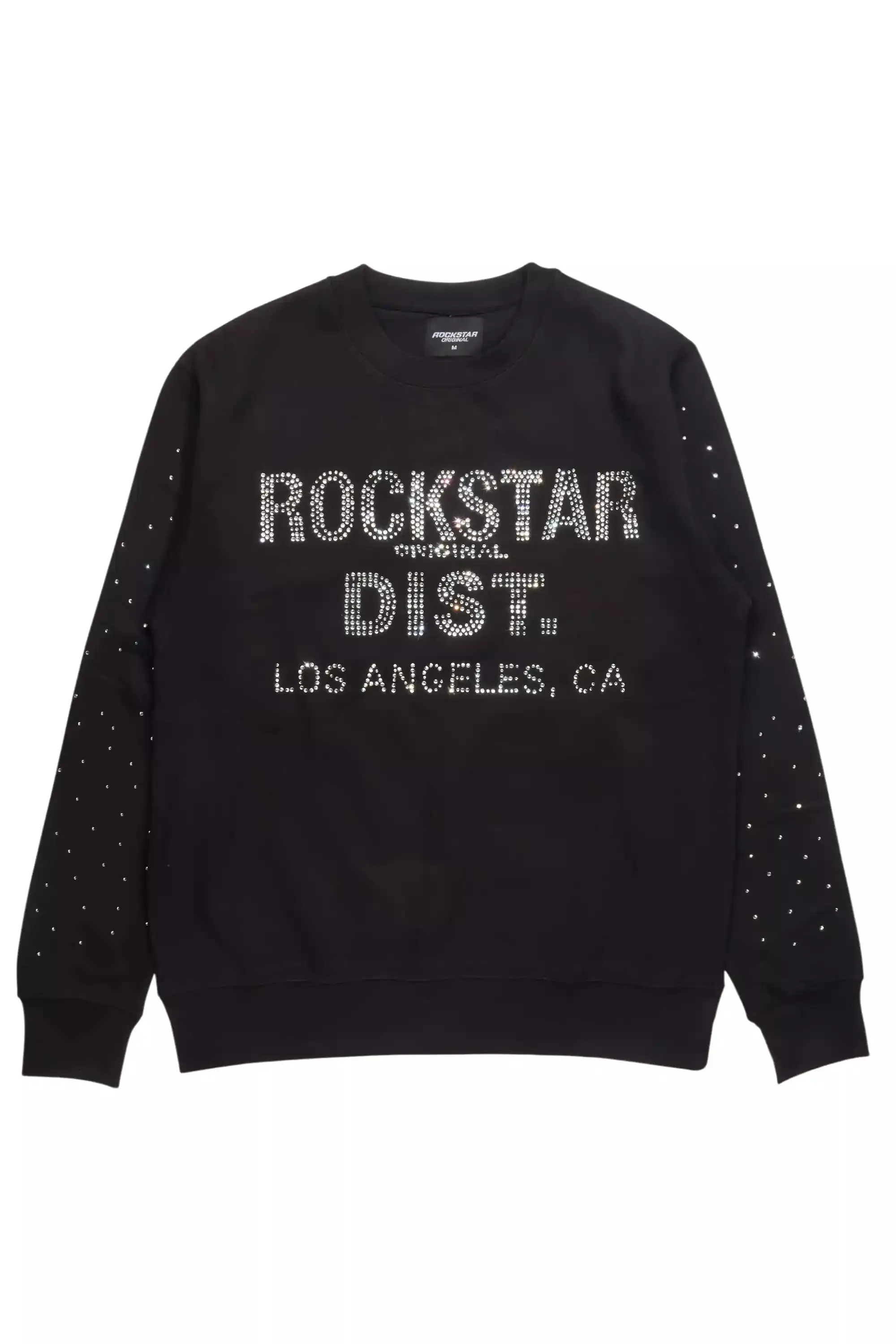 Raze Black/Silver Rhinestone Crewneck Sweatshirt sold by Rockstar Original