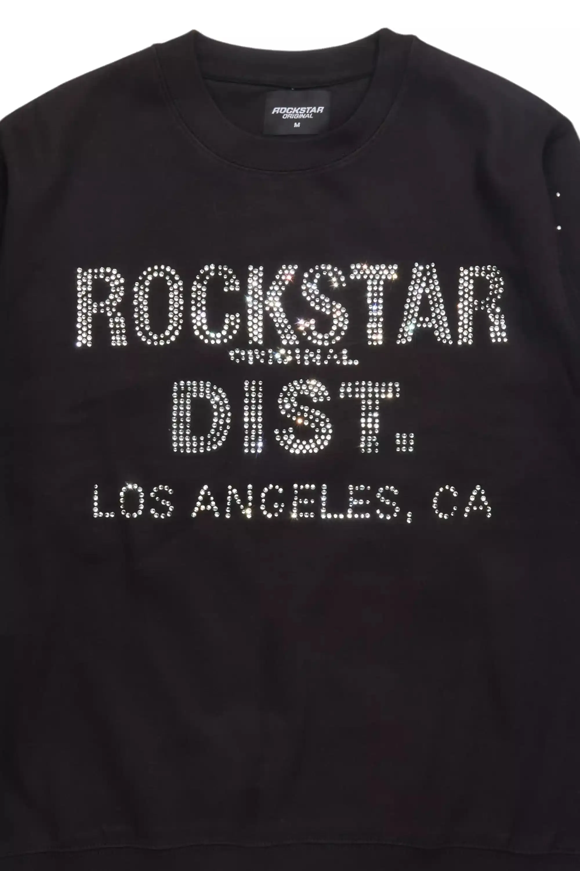 Raze Black/Silver Rhinestone Crewneck Sweatshirt sold by Rockstar Original product image thumbnail 2