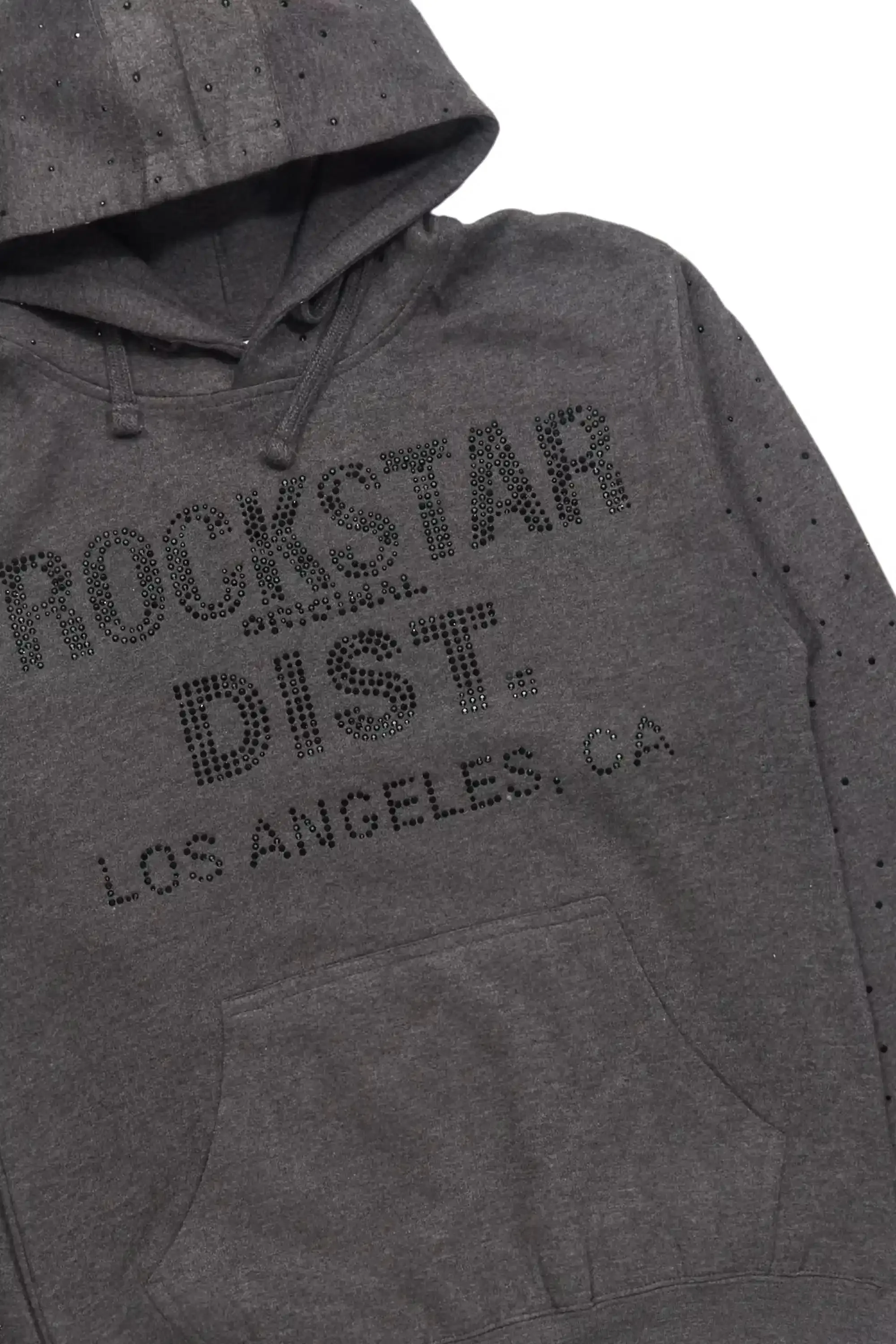 Thryll Charcoal/Black Rhinestone Graphic Hoodie sold by Rockstar Original product image thumbnail 2